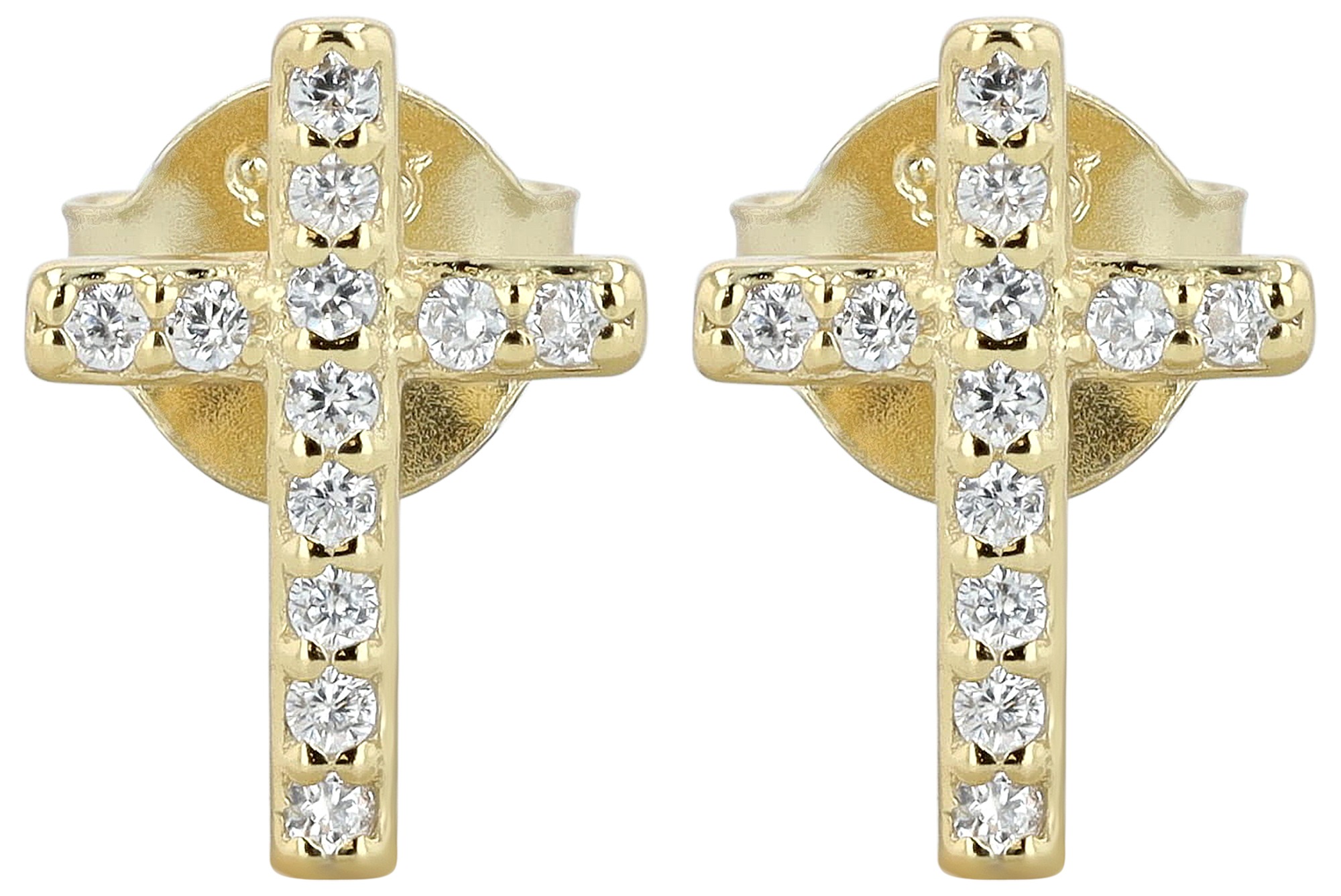 Adelia´s Paar Ohrhänger "Ohrringe – Ohrstecker aus 925 Silber mit Zirkonia" Ideal als Geschenk – dezent und elegant