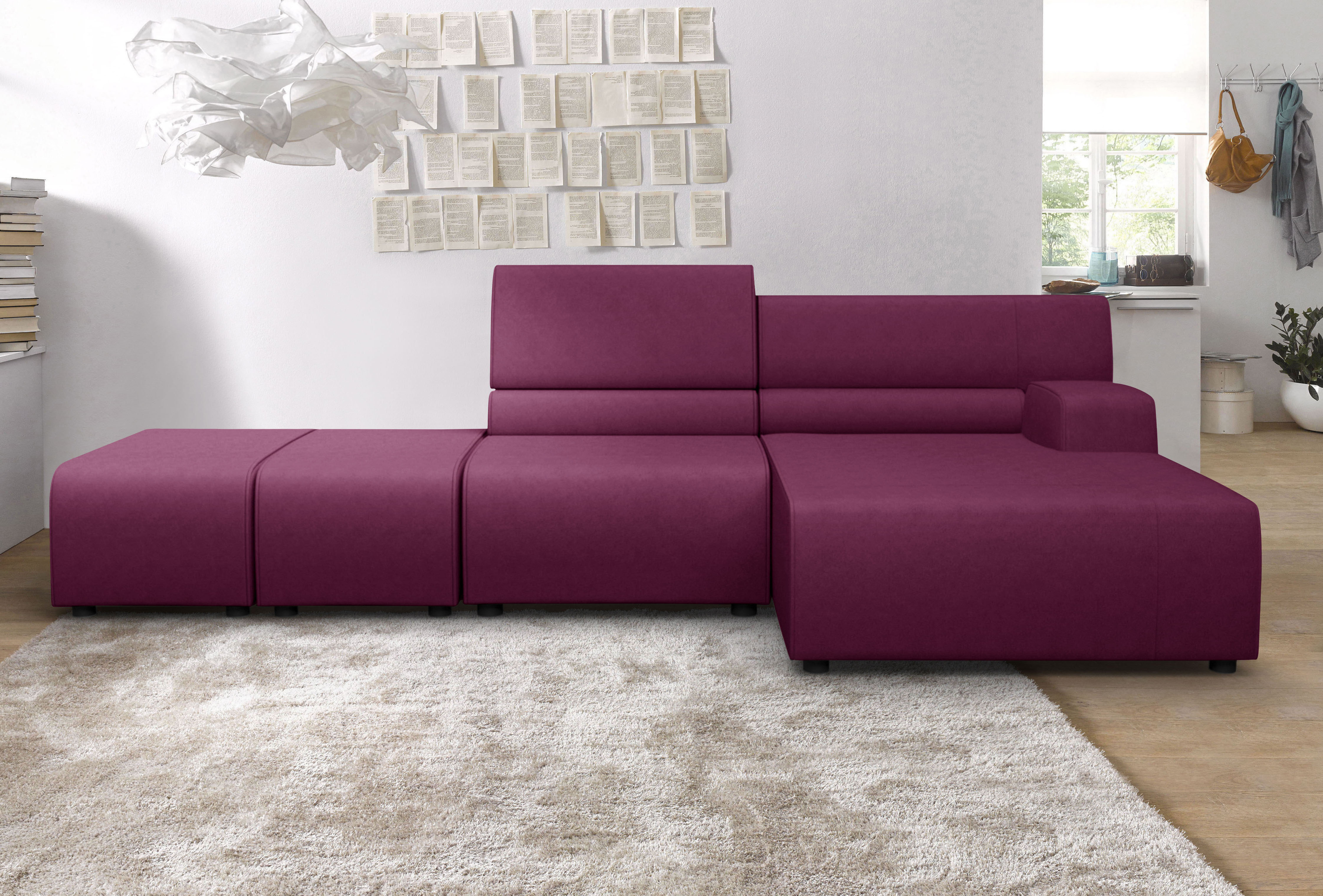 Egoitaliano Ecksofa "Babouche, Designsofa mit außergewöhnlichem Sitzkomfort zum Wohlfühlen"