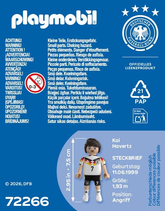Playmobil® Konstruktions-Spielset »Kai Havertz (72266), DFB« Made in Europe