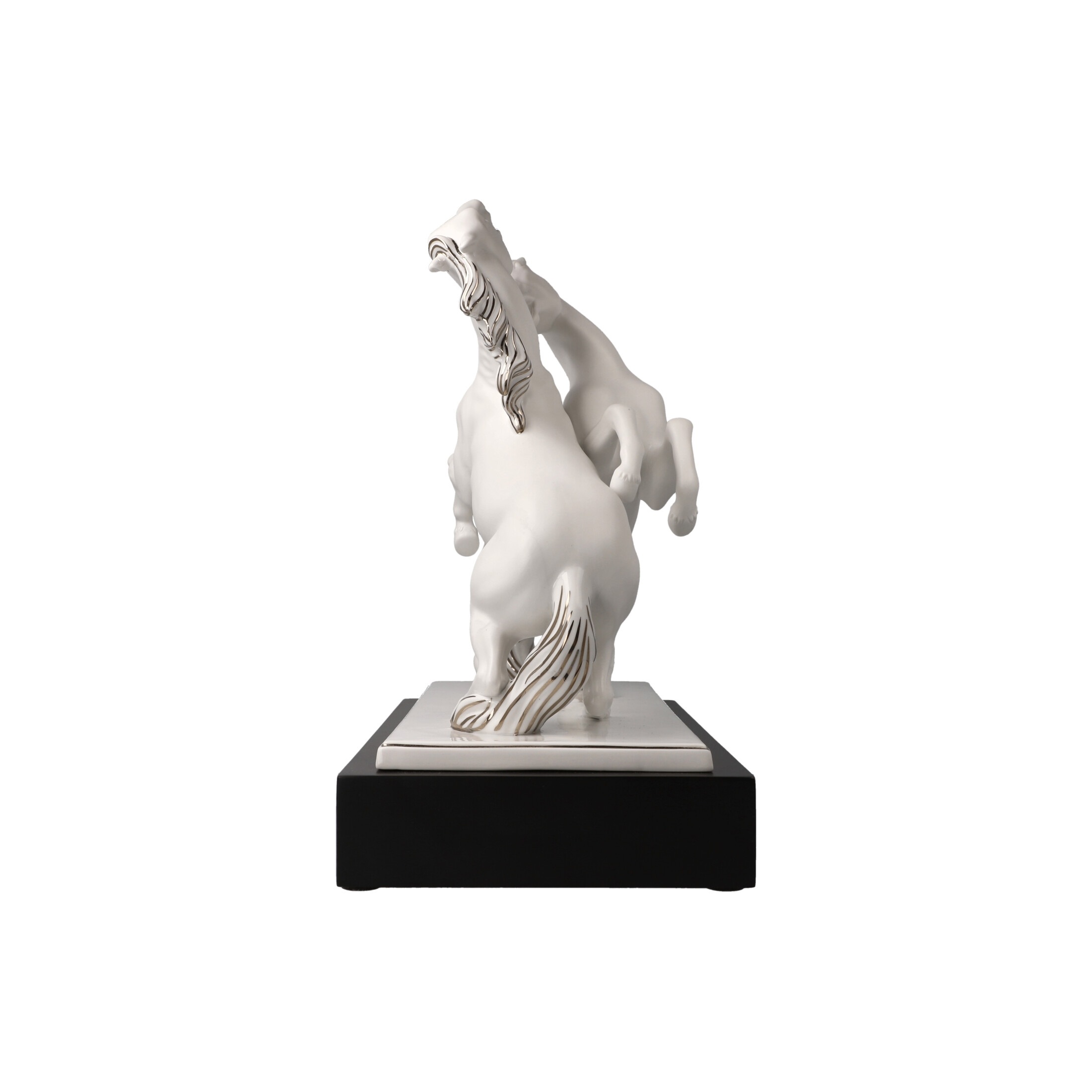 Goebel Dekofigur »Dekofigur Pferde Artiste er Alegria Studio 8 Chevaux 32 cm weiß-silber«