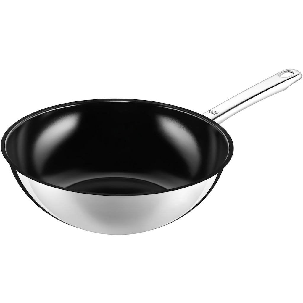 Silit Wok »Wuhan«, Edelstahl 18/10, (1 tlg.), Ø 28 cm, Induktion