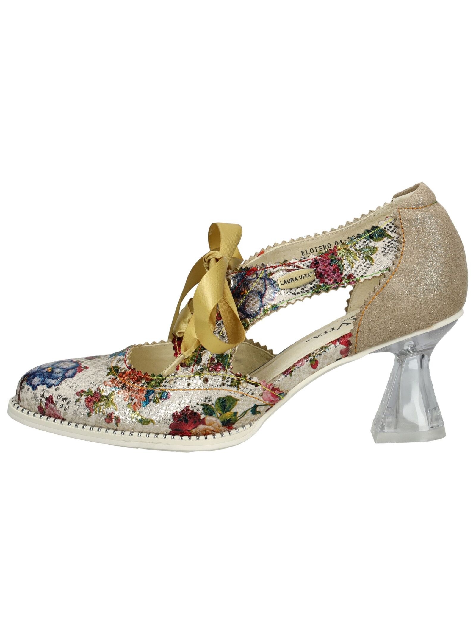 LAURA VITA Schnürpumps "LAURA VITA Pumps Leder/Textil" günstig online kaufen
