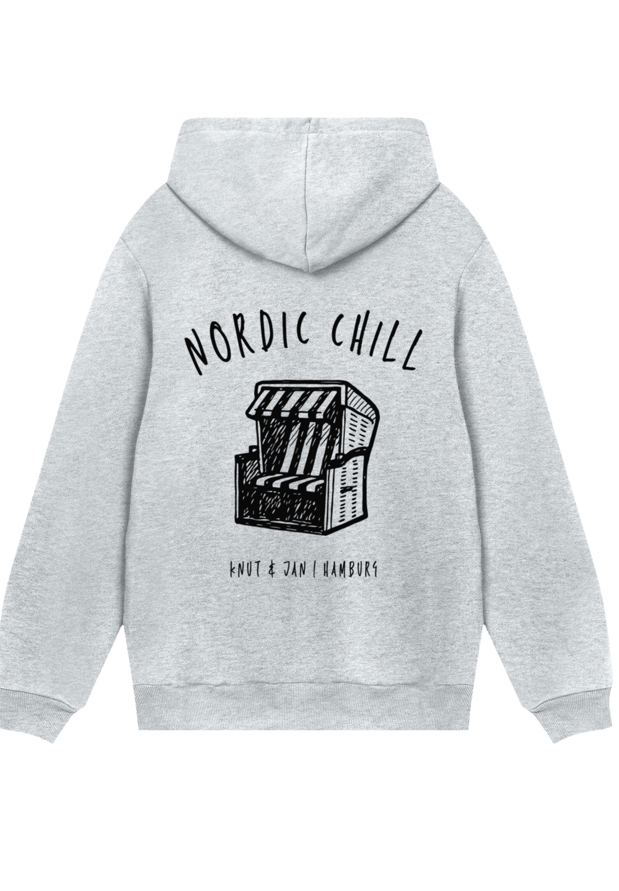 Thumbnail - F4NT4STIC Kapuzenpullover "Knut und Jan Scribble Logo" Osteee Kollektion, Urlaub, Ahoi Moin