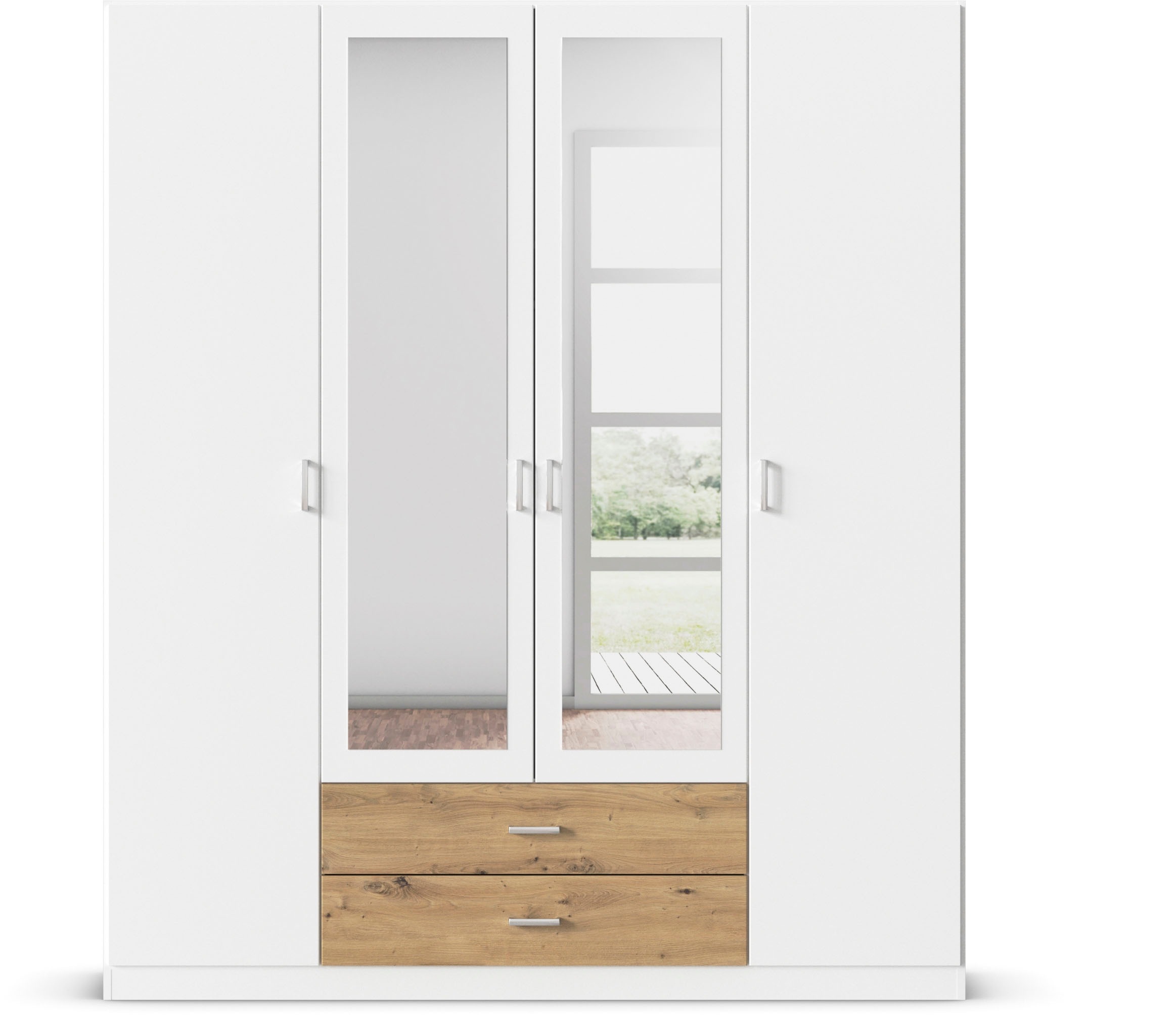 rauch Kleiderschrank "Schrank Garderobe Wäscheschrank GAMMA in 3 Breiten" v günstig online kaufen