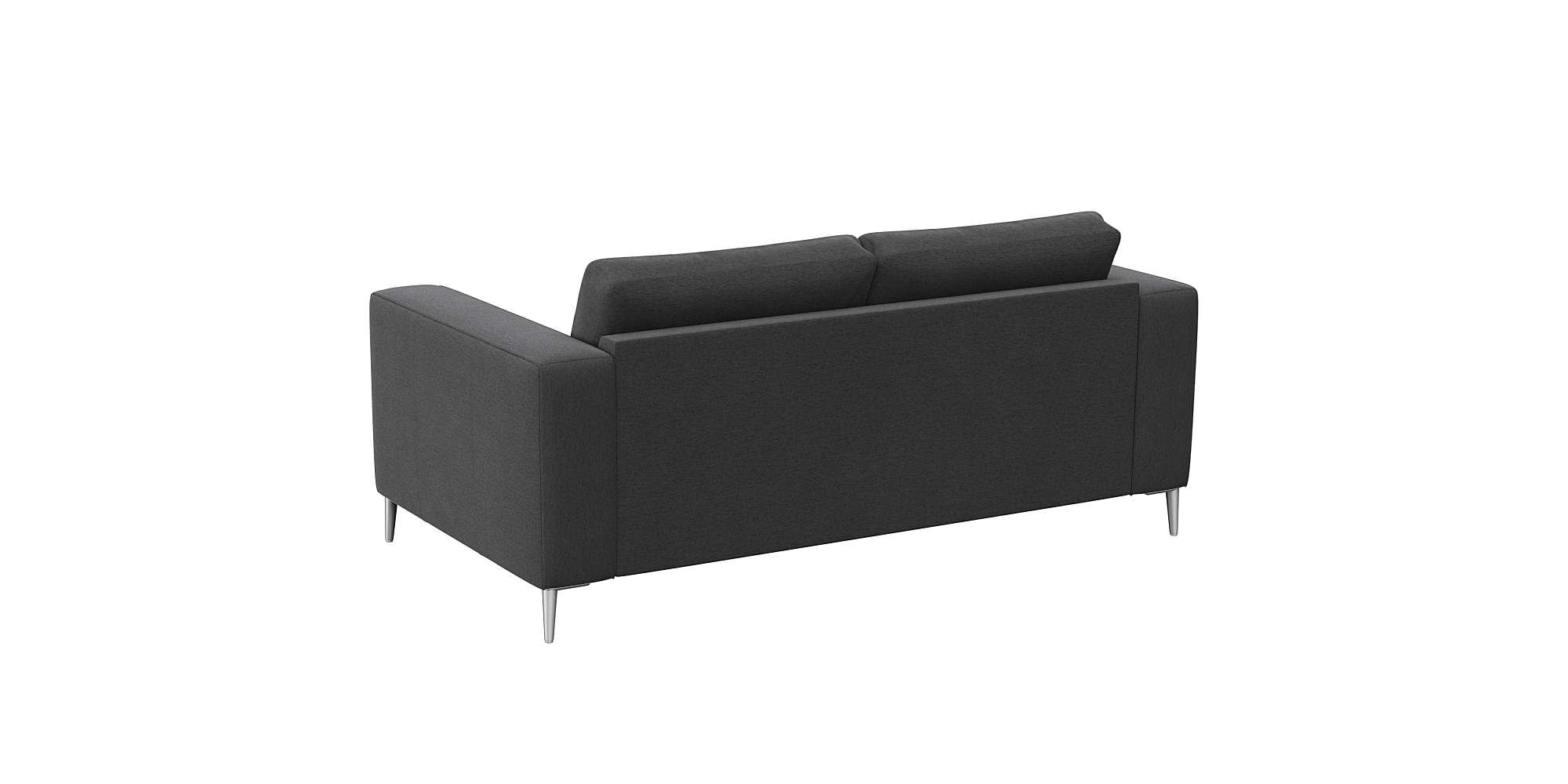 FLEXLUX 2-Sitzer »Fiore, super Sitzkomfort durch Kaltschaum im Sitz«, breite Armlehnen, Füße Alu