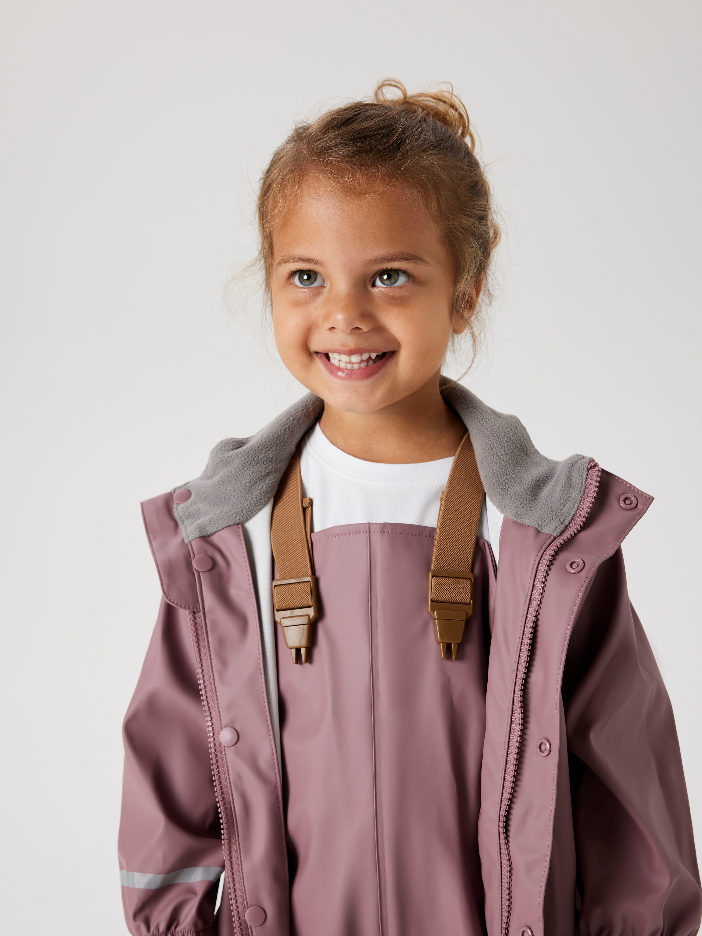 Name It Regenmantel "NKNDRY10 Regenjacke und Hose im Set" Set, 2 Keine Latzhose Unifarben, casual, regular fit, Kunstfaser, Web
