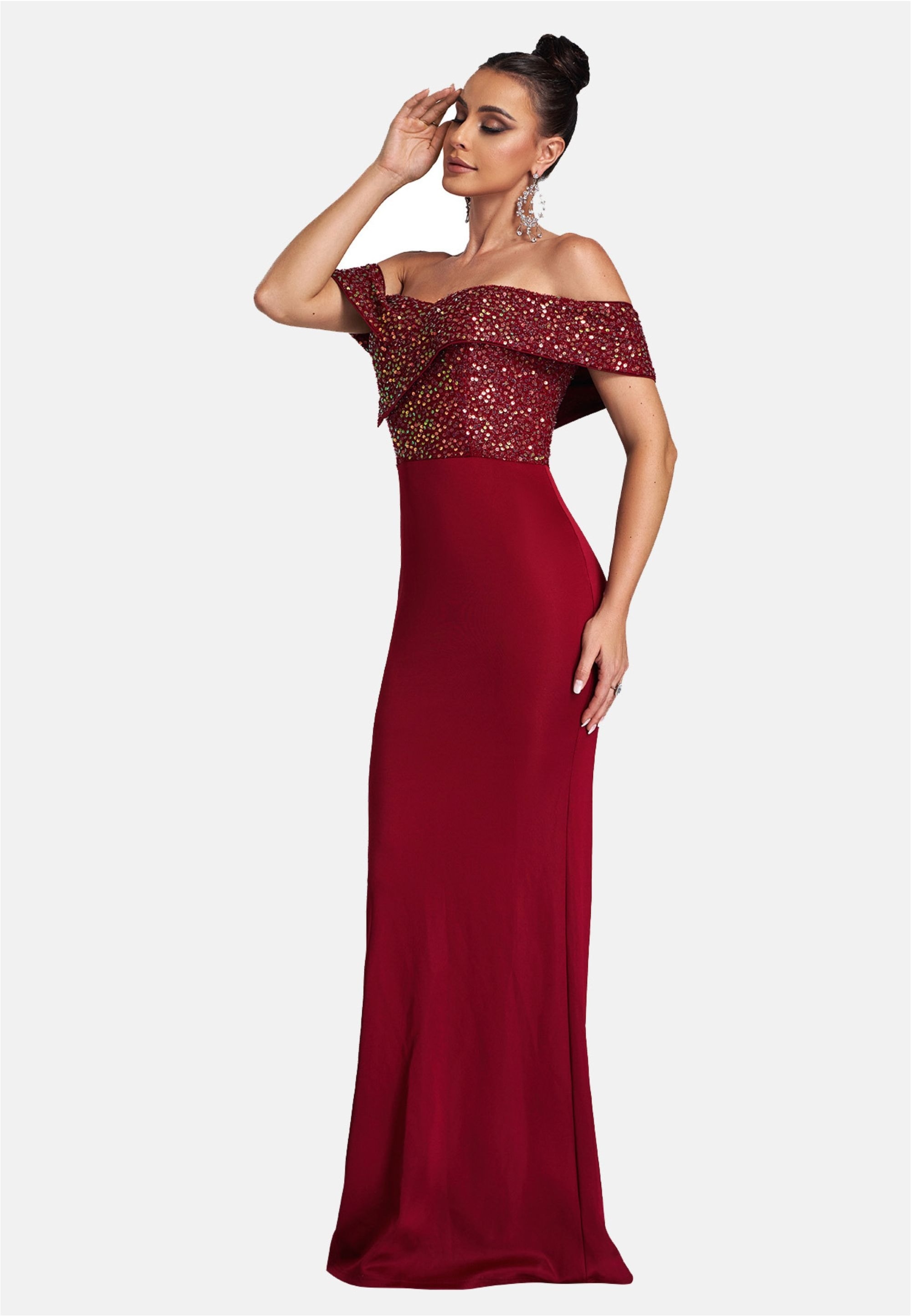 Moda Minx Jerseykleid »Juliana Off Shoulder Dress«, im schulterfreien Design