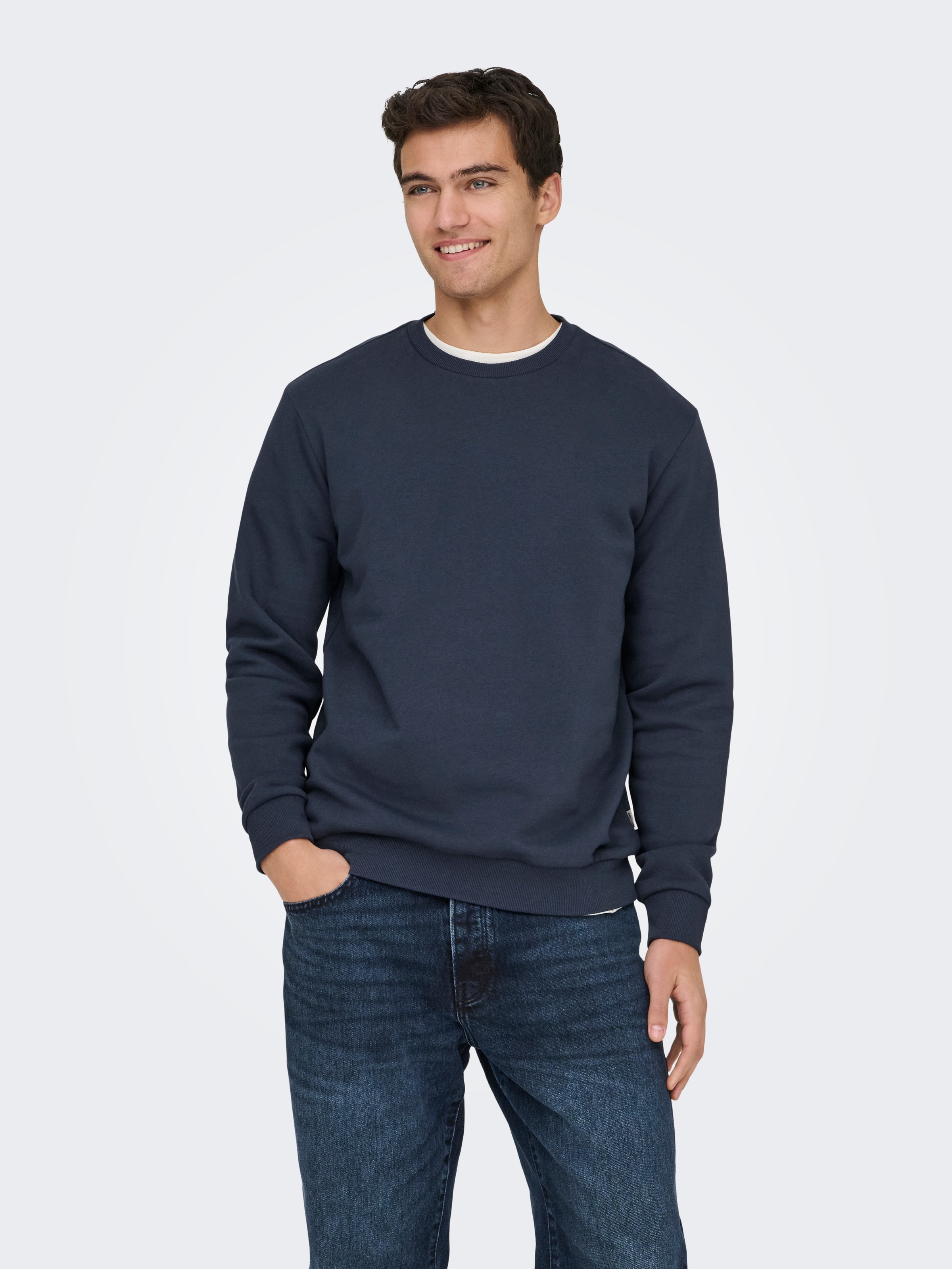 ONLY & SONS Sweatshirt "ONSCERES CREW NECK NOOS", Baumwollmischung, regular günstig online kaufen