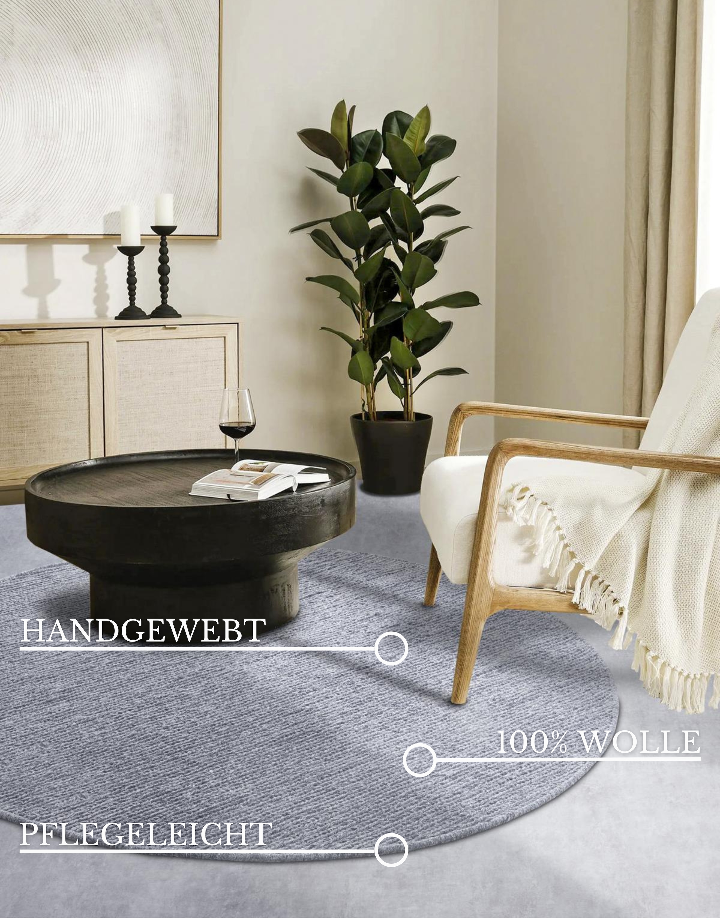 Villeroy & Boch Wollteppich »Francois«, rechteckig, 7 mm Höhe, in rund, oval, Läufer, handgewebt, Wolle, Wohnzimmer, Schlafzimmer