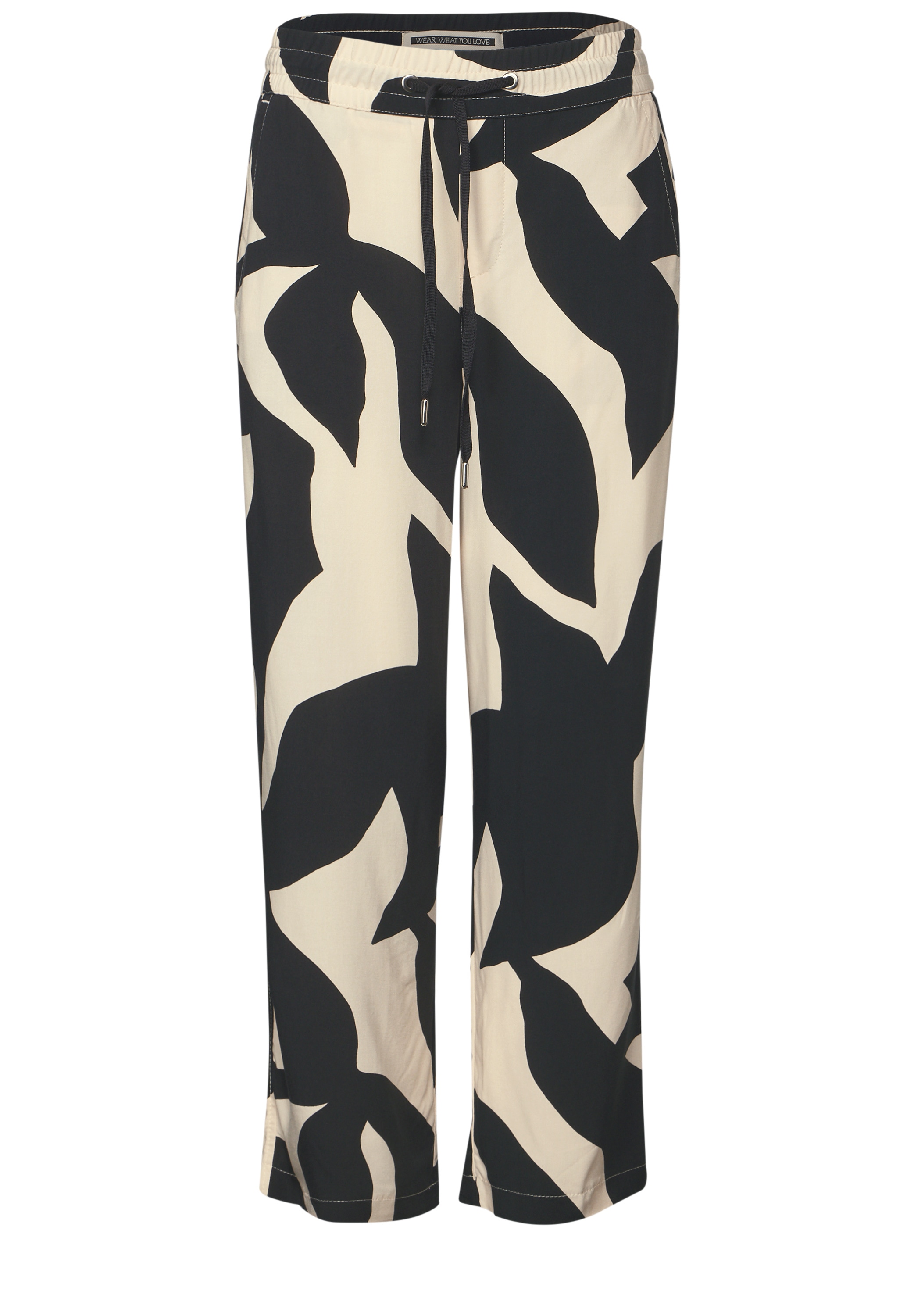 STREET ONE Stoffhose »Style Emee«, mit elastischem Bund und Tunnelzug, mit grafischem Muster