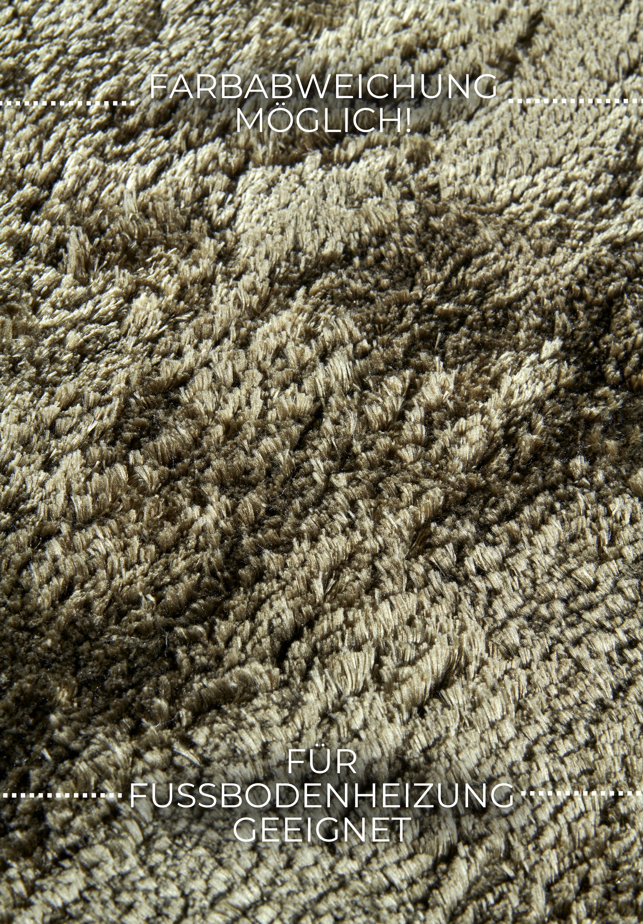 ELLE DECORATION Hochflor-Teppich »Calida«, rund, 28 mm Höhe, Langflor, Shaggy, einfarbig, flauschig, weich, glänzend, modern, uni