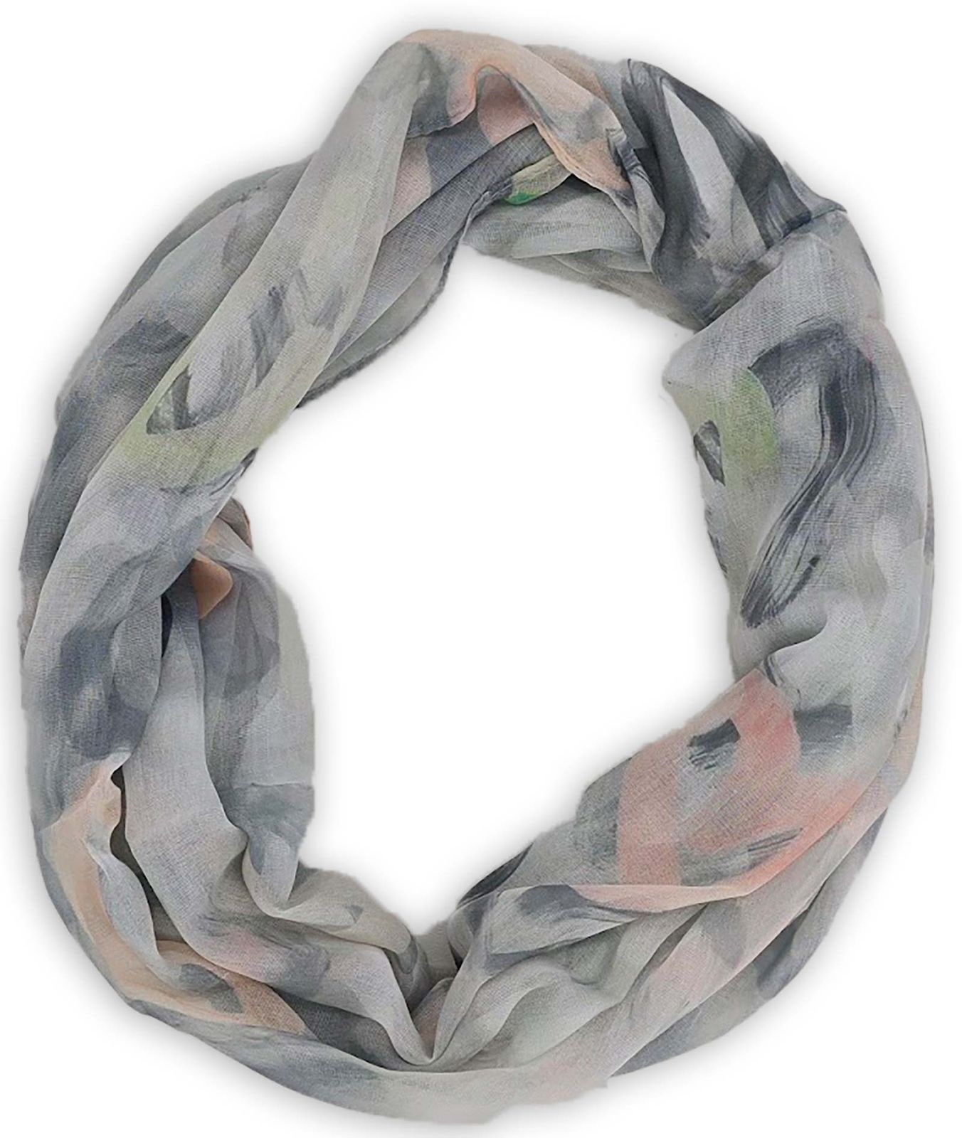 styleBREAKER Loop "Loop mit Brushstroke Herz Muster" 1 Stk. günstig online kaufen