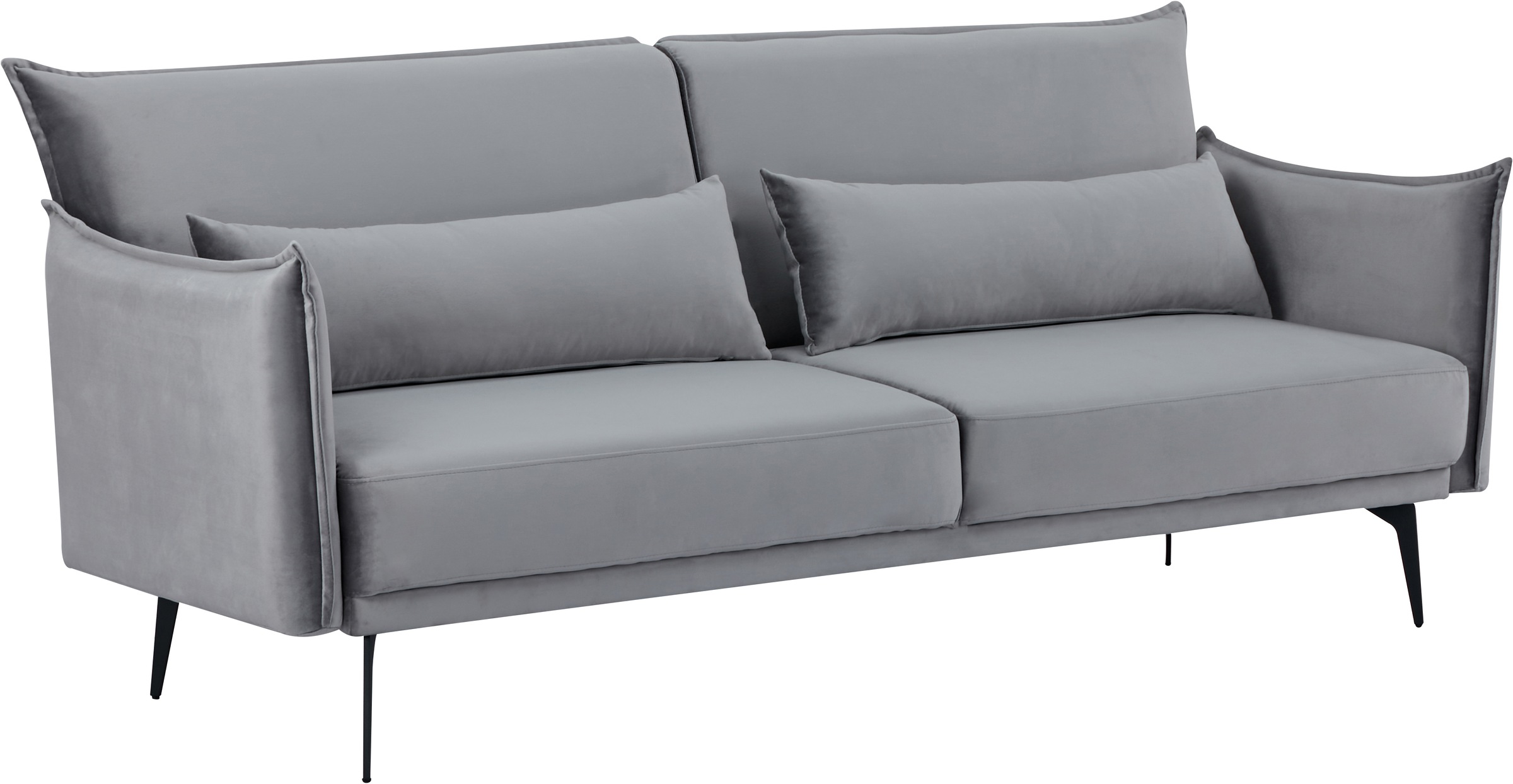 Thumbnail - INOSIGN Schlafsofa "TULARE, 204 cm, klappbarer 3-Sitzer mit verstellbarer Rückenlehne,", Schlaffunktion, Velvet-Samtvelo...