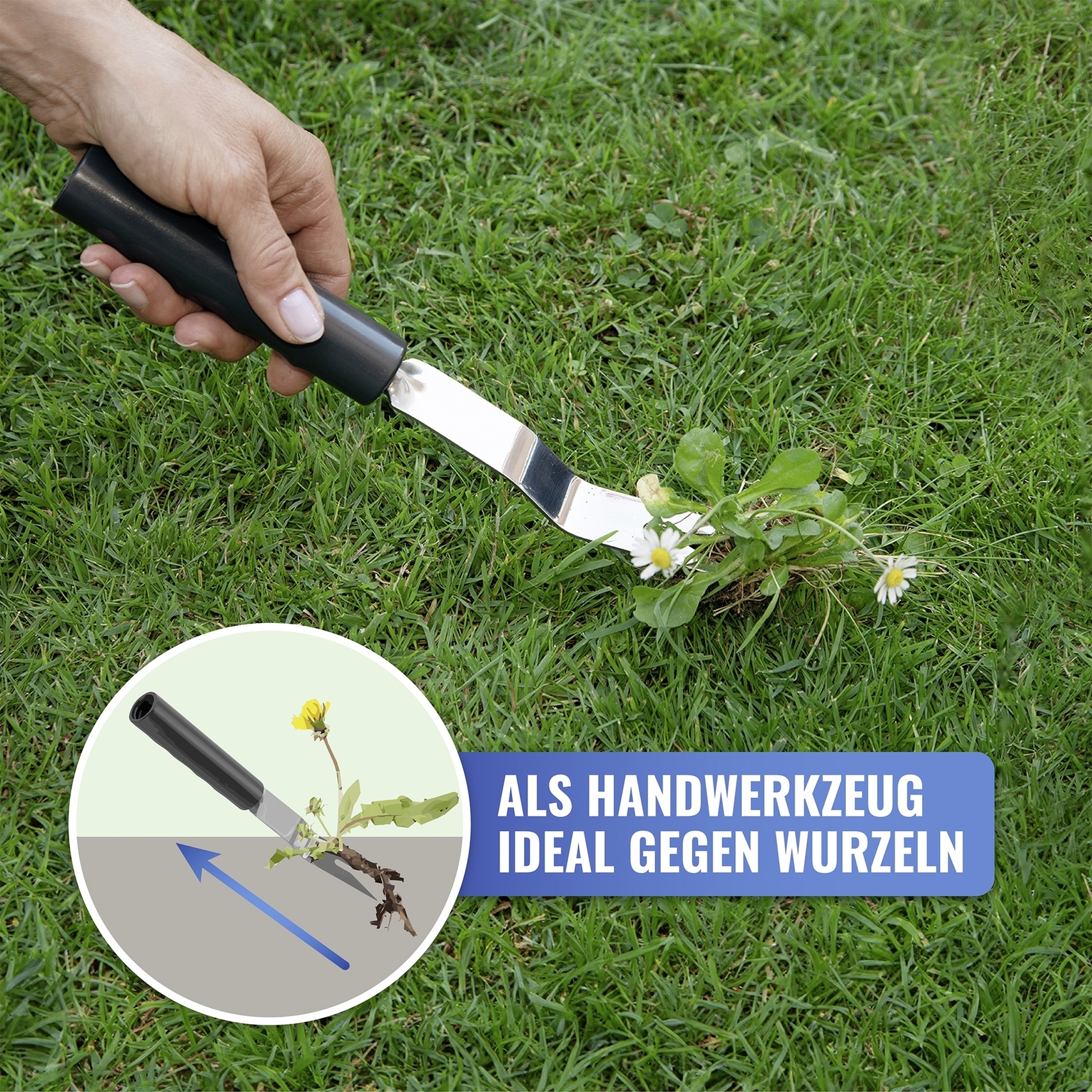 Maximex Unkrautstecher »inkl. Teleskopstiel« ausziehbar von 56 - 122 cm