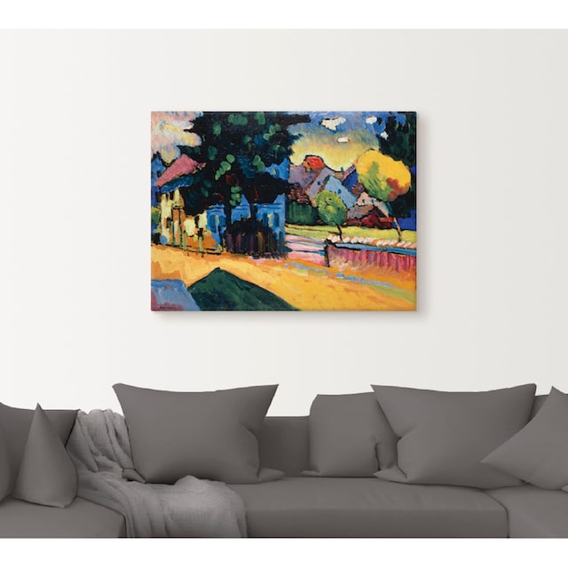 Artland Wandbild »Murnau - Studie zur Landschaft mit Haus«, Europa, (1 St.),  als Leinwandbild, Wandaufkleber oder Poster in versch. Größen bestellen |  BAUR