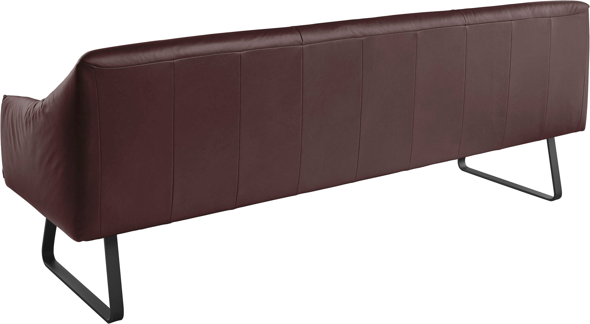 Musterring Essbank »JustB! SP500« 1 Stk. tlg. Metallkufe schwarz, verschiedene Farben, Breite 220 oder 250 cm