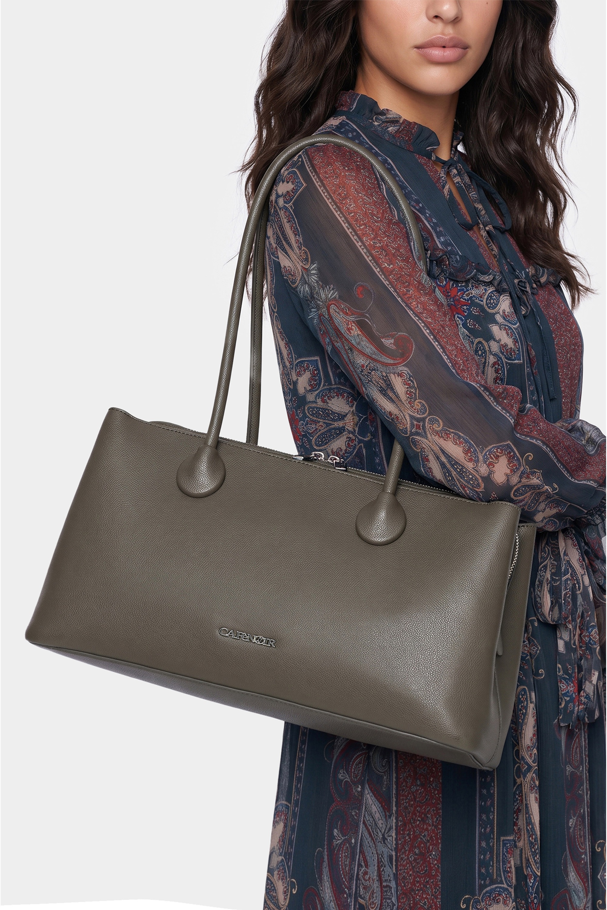 CAFèNoir Tragetasche »SHOPPER WITH ROUND HANDLES C3YD1114 Damen« Tragetasche Damen, Shopper, Einkaufstasche, Fashion, Lifestyle, Sale