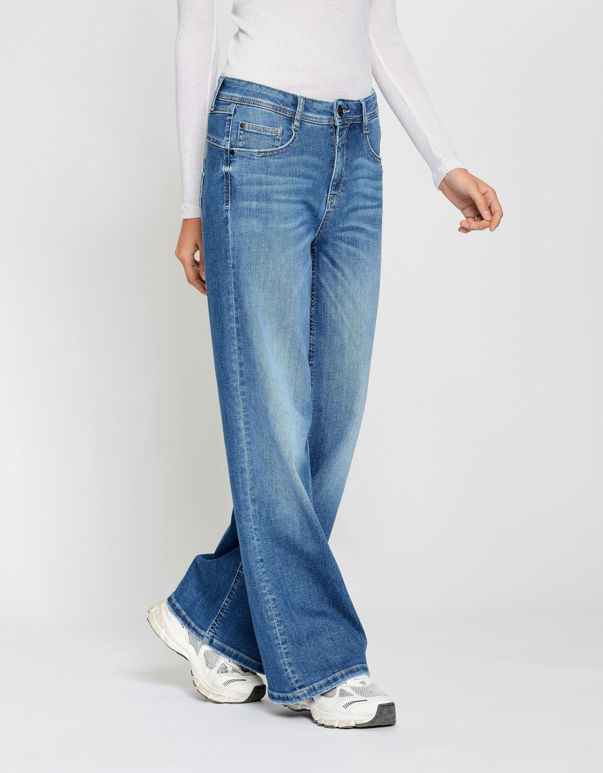 GANG Relax-fit-Jeans "94AMELIE WIDE" im 5-Pocket-Style