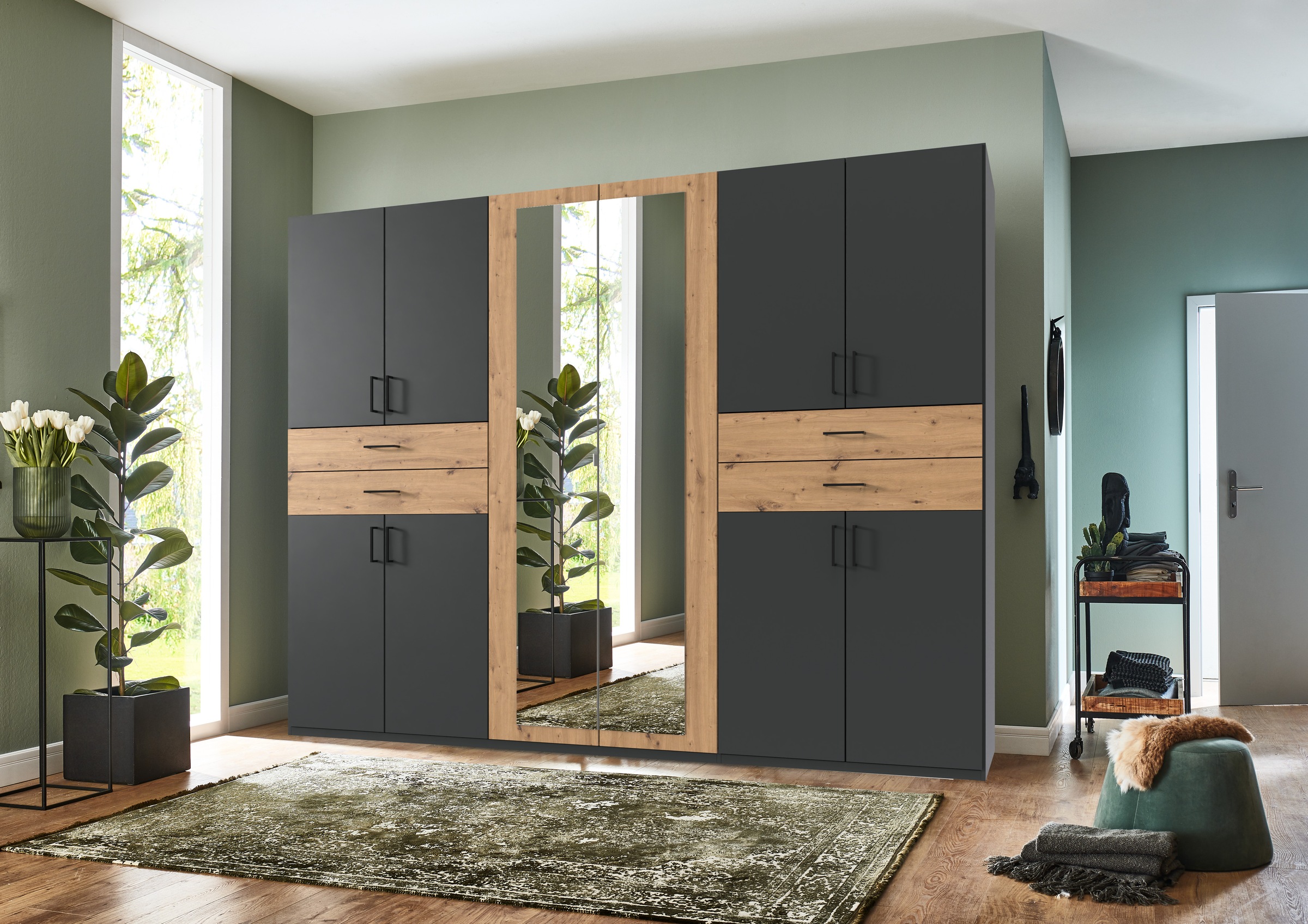 Wimex Kleiderschrank "Taiga Kleiderschrank mit Spiegel Topseller" mit Schub günstig online kaufen