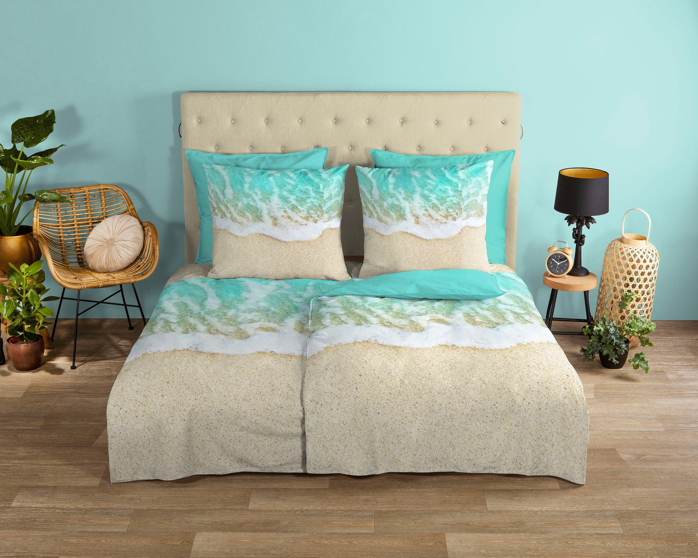 good morning Wendebettwäsche "Beachs" 2 Stk. tlg. Baumwolle, Renforcé, 135x günstig online kaufen