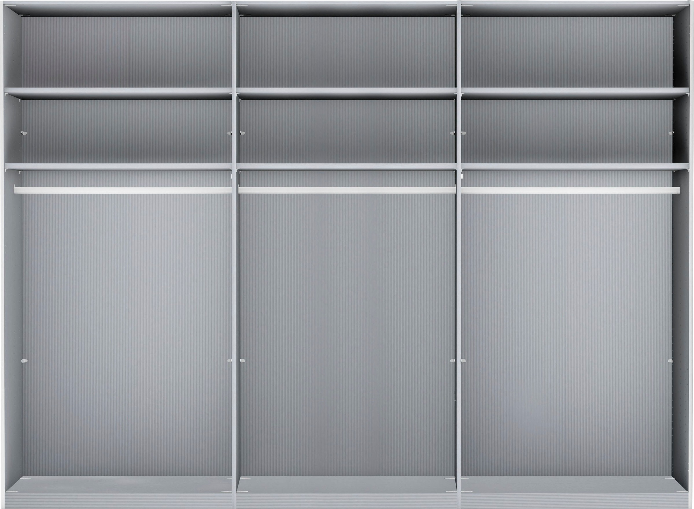 Thumbnail - WIEMANN Schwebetürenschrank "Kos", mit Spiegeltür und Schattenfuge