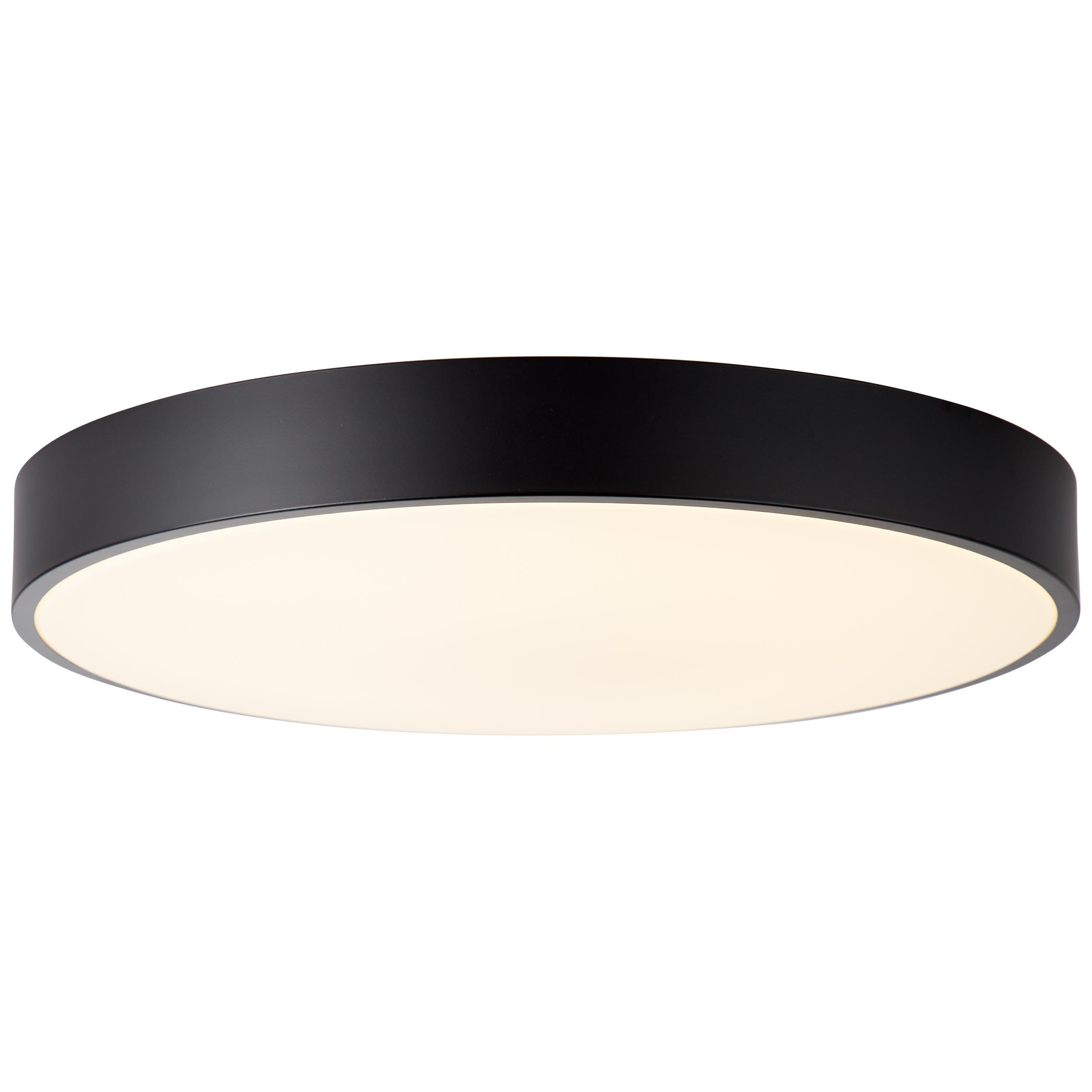 BRILLIANT Deckenleuchte "Slimline", 1, Ø 49cm H: 8,5cm, 1 Stk., schwarz-weiß, Wohnzimmer, Leuchten, LED Deckenlampe 49cm weiß/schwarz