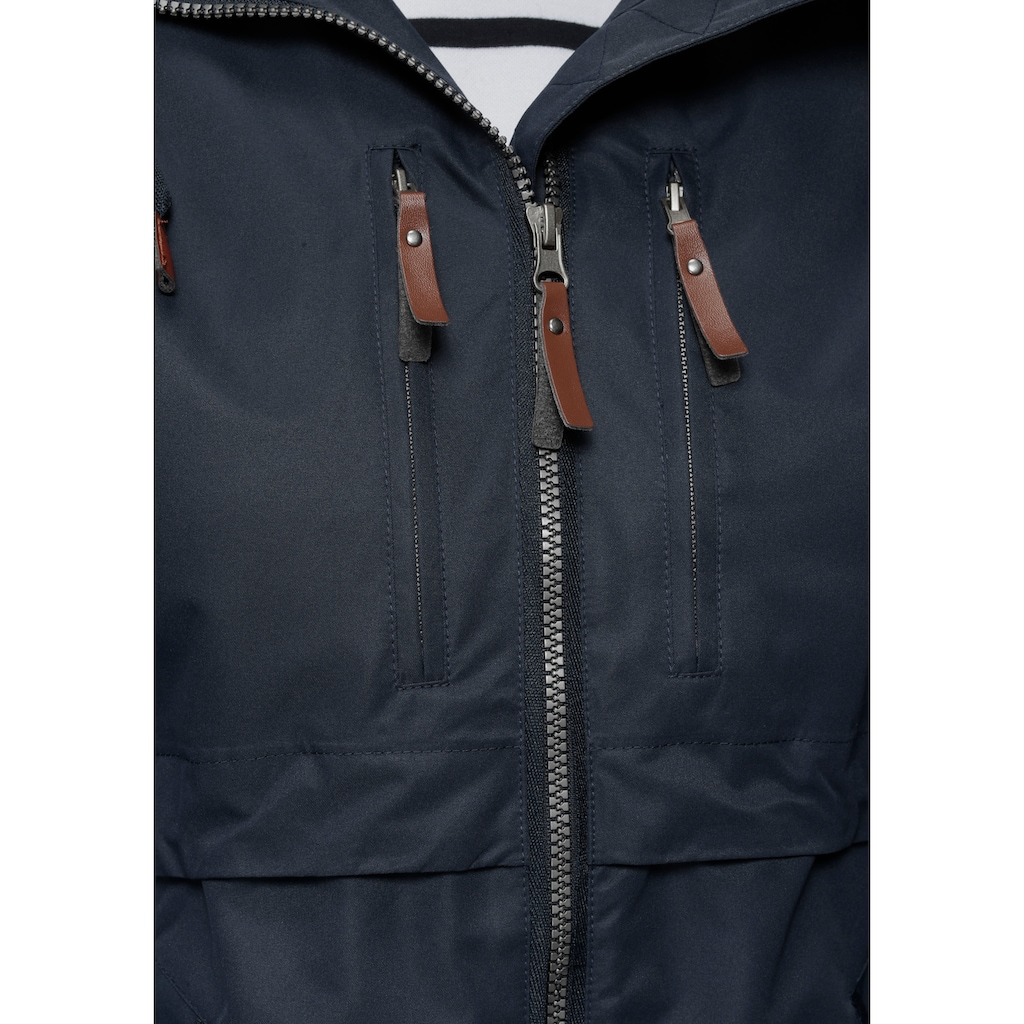 Polarino Outdoorjacke, mit Kapuze