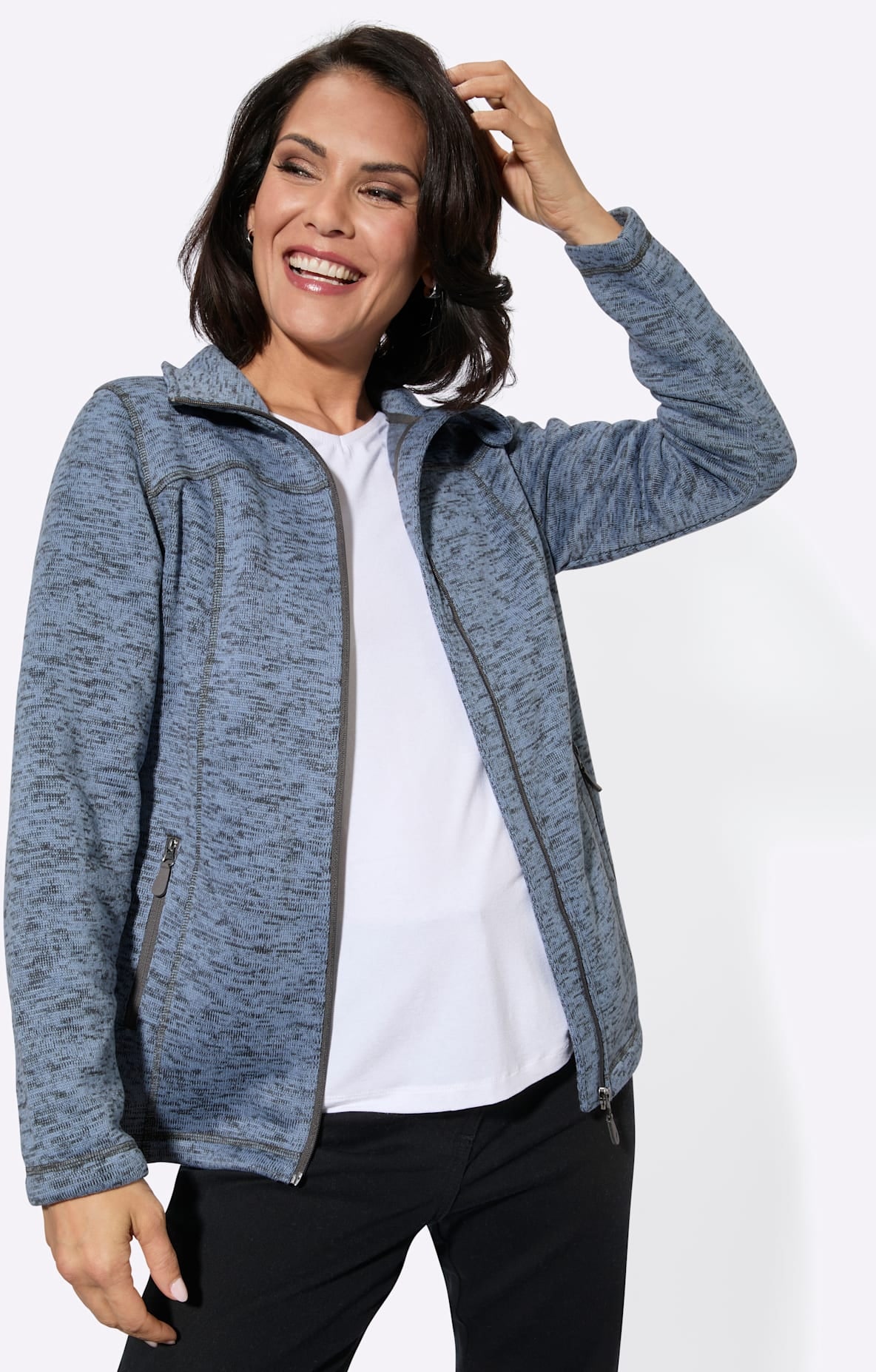 Casual Looks Strickfleecejacke