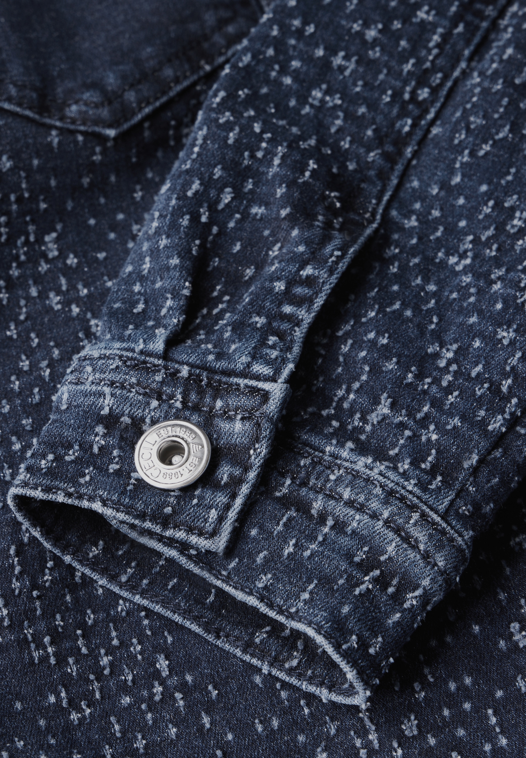 Cecil Jeansjacke, ohne Kapuze, mit Brusttaschen