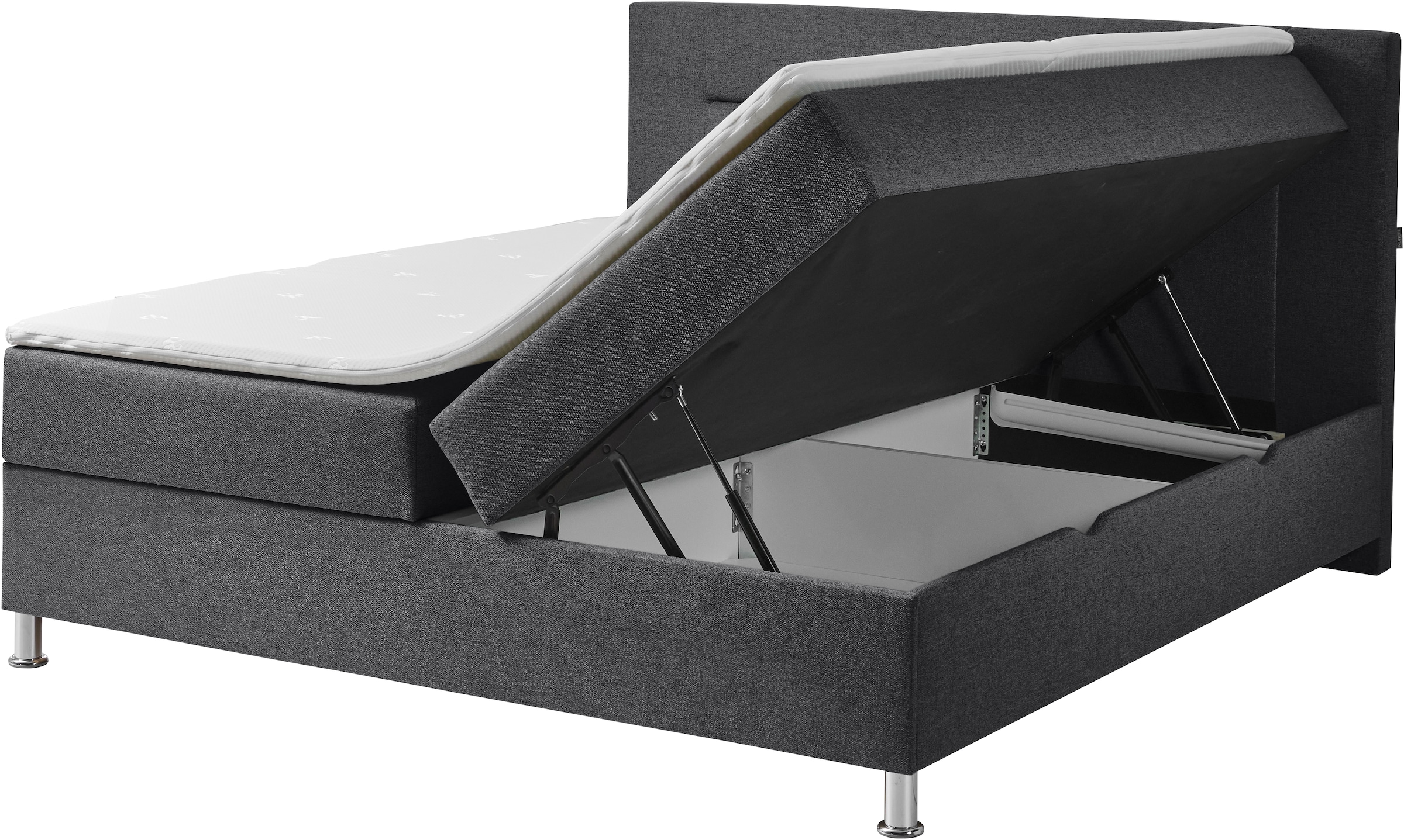 INOSIGN Boxbett »Escalon mit Bettkasten, inkl. Topper«, erhältlich in den Breiten 120x200cm und 180x200cm