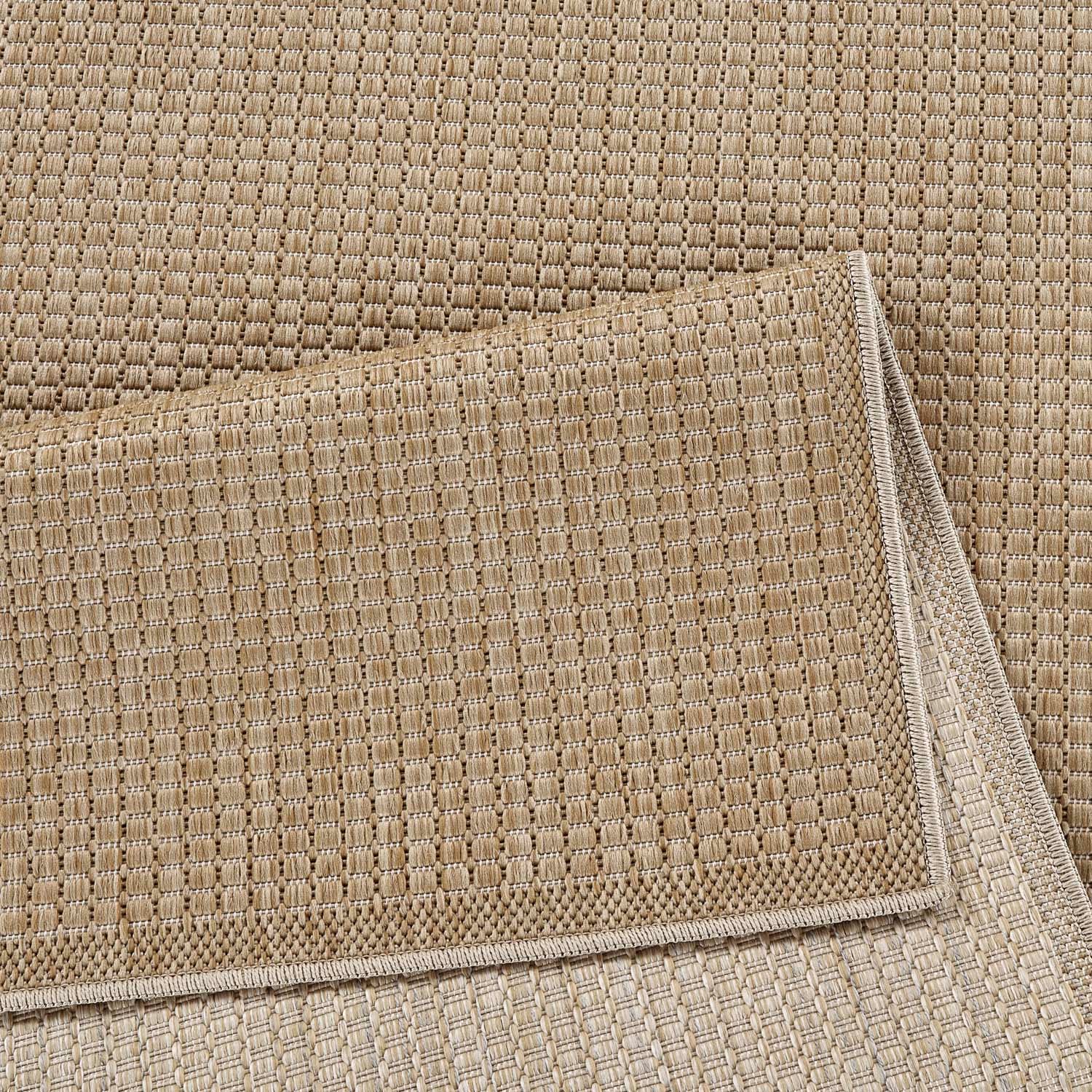Carpet City Outdoorteppich »Flachgewebe in Sisal-Optik, Wetterfest & UV-beständig« rechteckig 0,5 mm Höhe Witterungsbeständig für Balkon, Terrasse, Garten