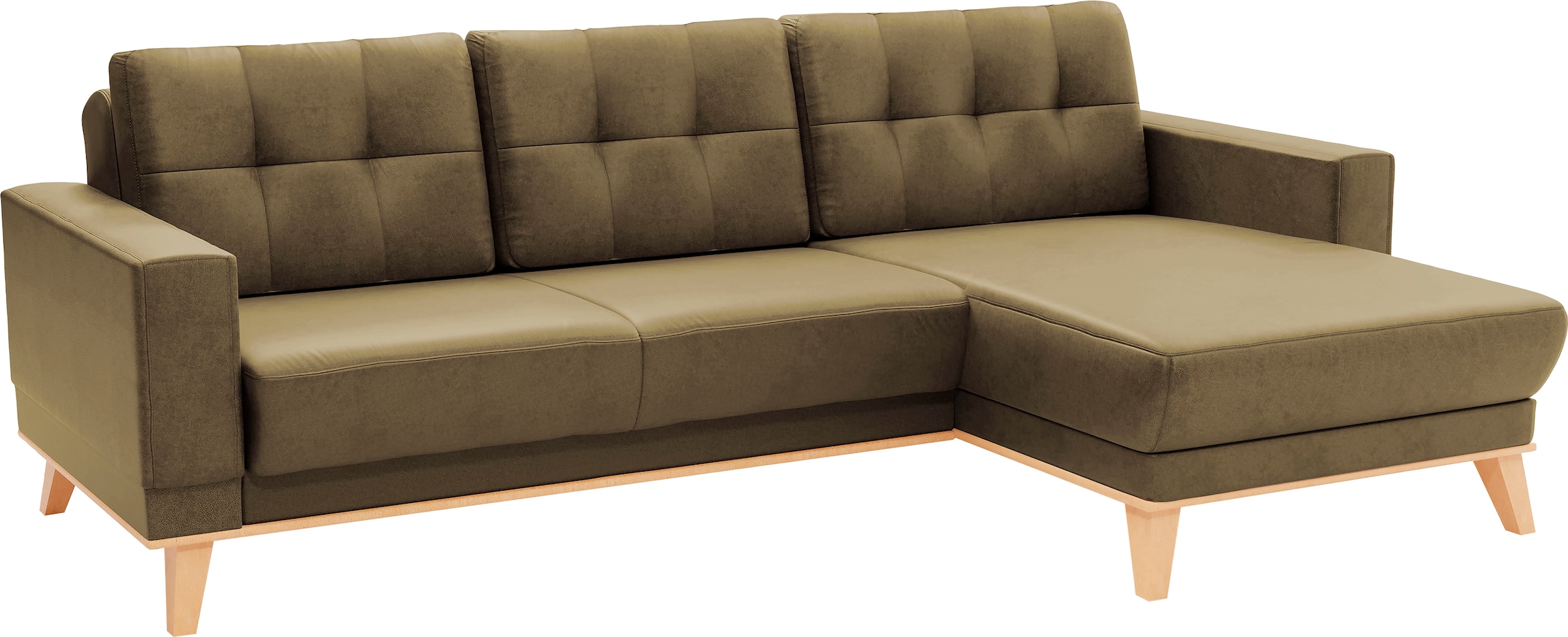 sit&more Ecksofa »Lavida L-Form«, wahlweise mit Kippfunktion und Bettkasten