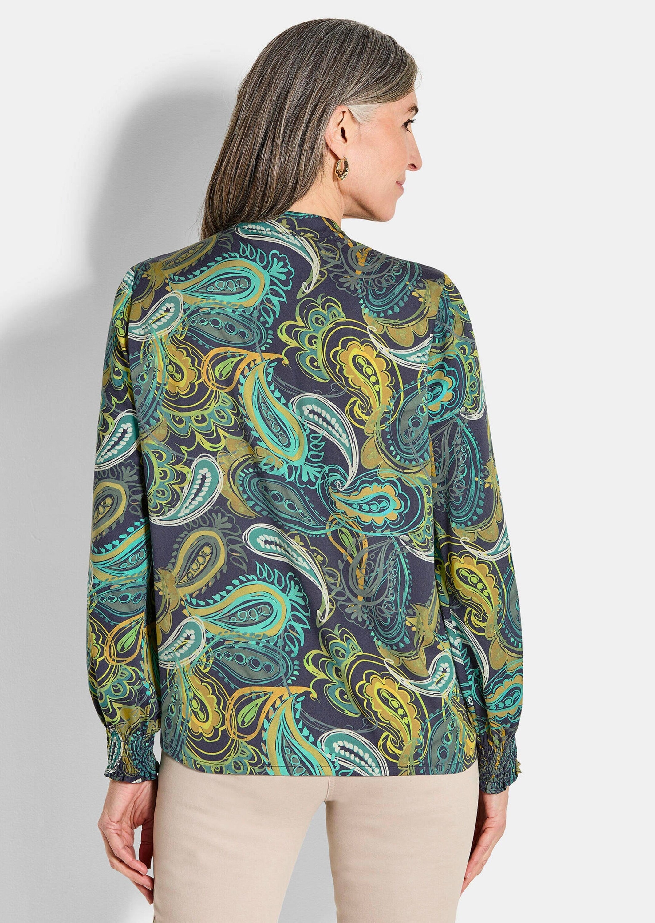 GOLDNER Schlupfbluse »Bluse aus fließendem Viskose-Satin«