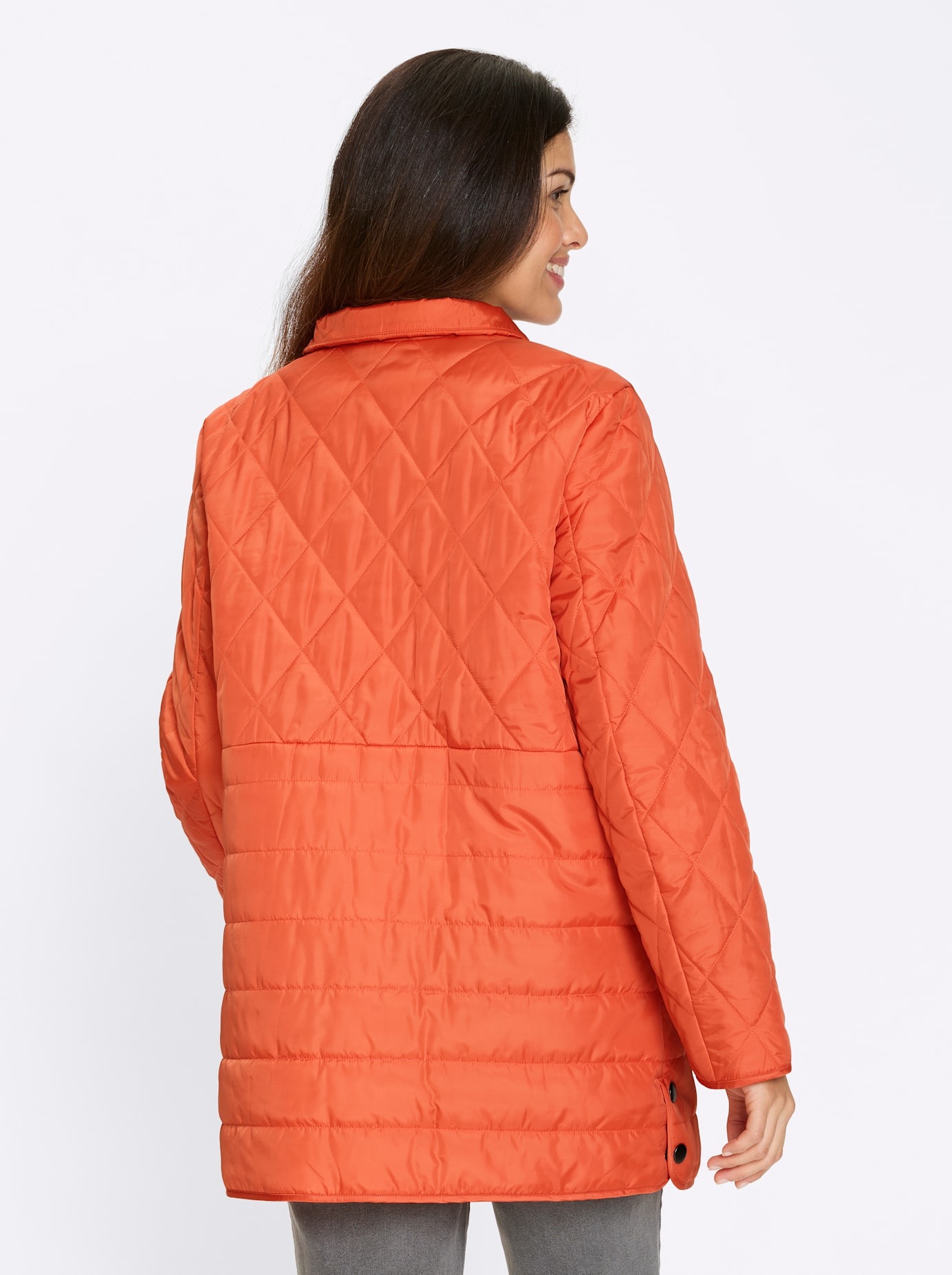 Classic Basics Women's Quilted Jacket Orange Size 56 2