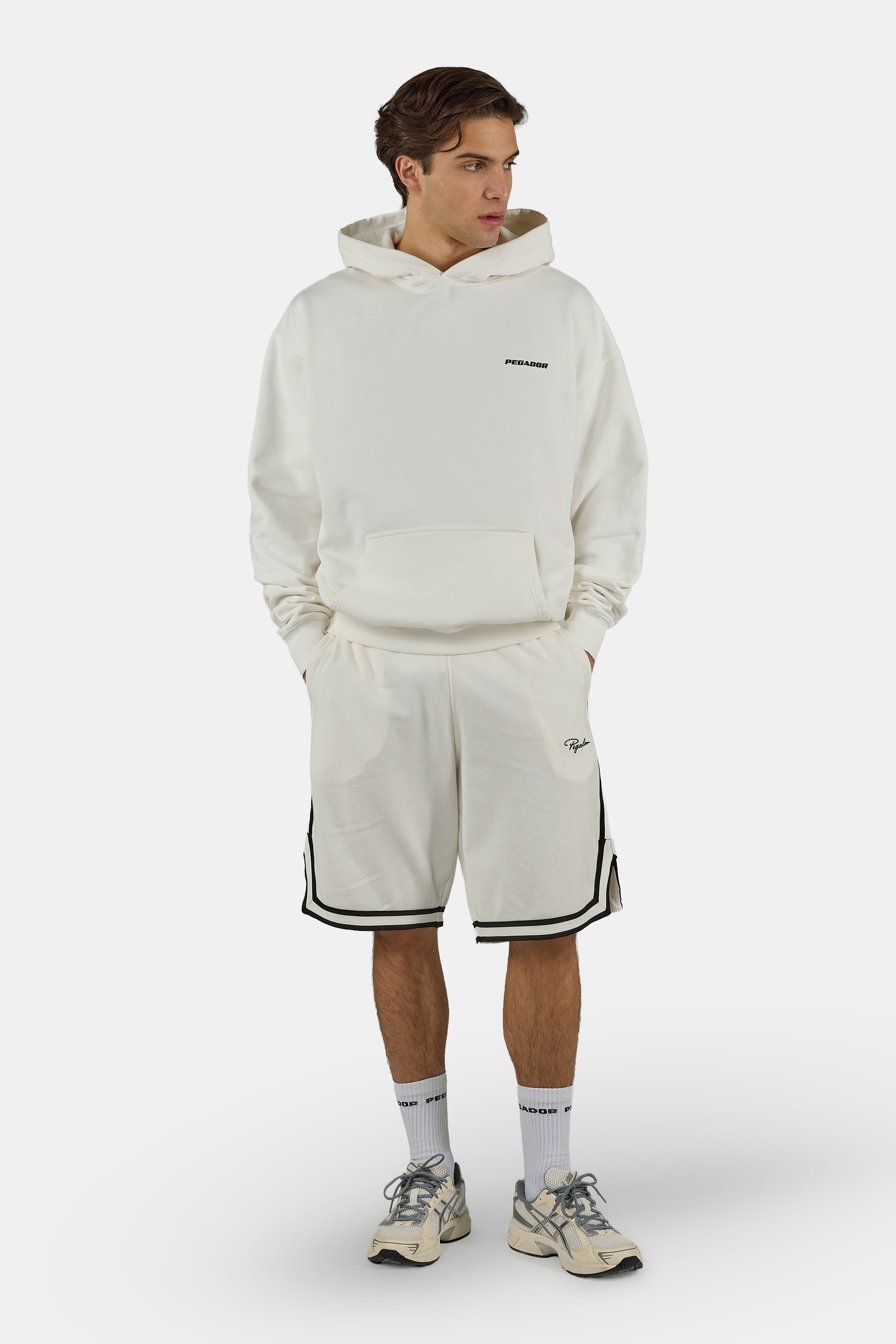 PEGADOR Sweatshorts »Signar Pique Basketball Shorts«  Baumwolle, regular fit