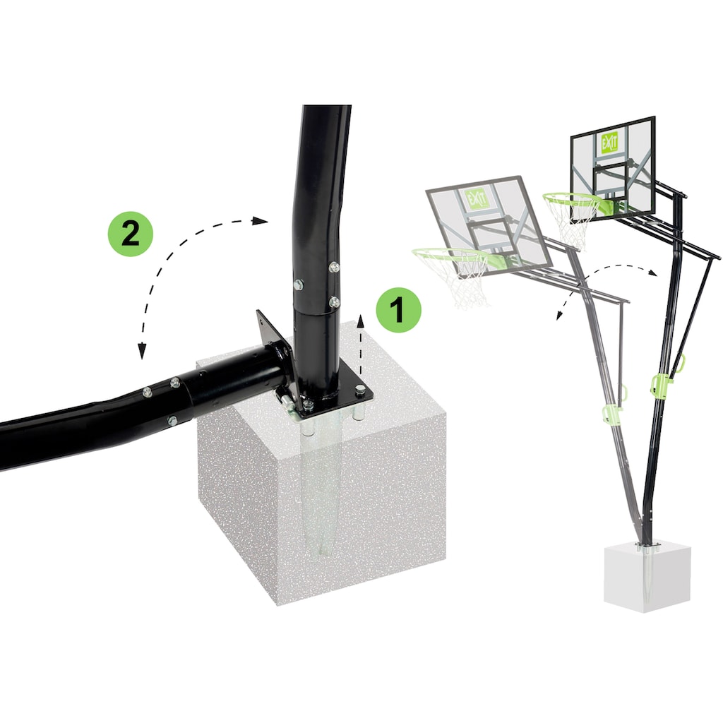 EXIT Basketballständer »GALAXY Inground«