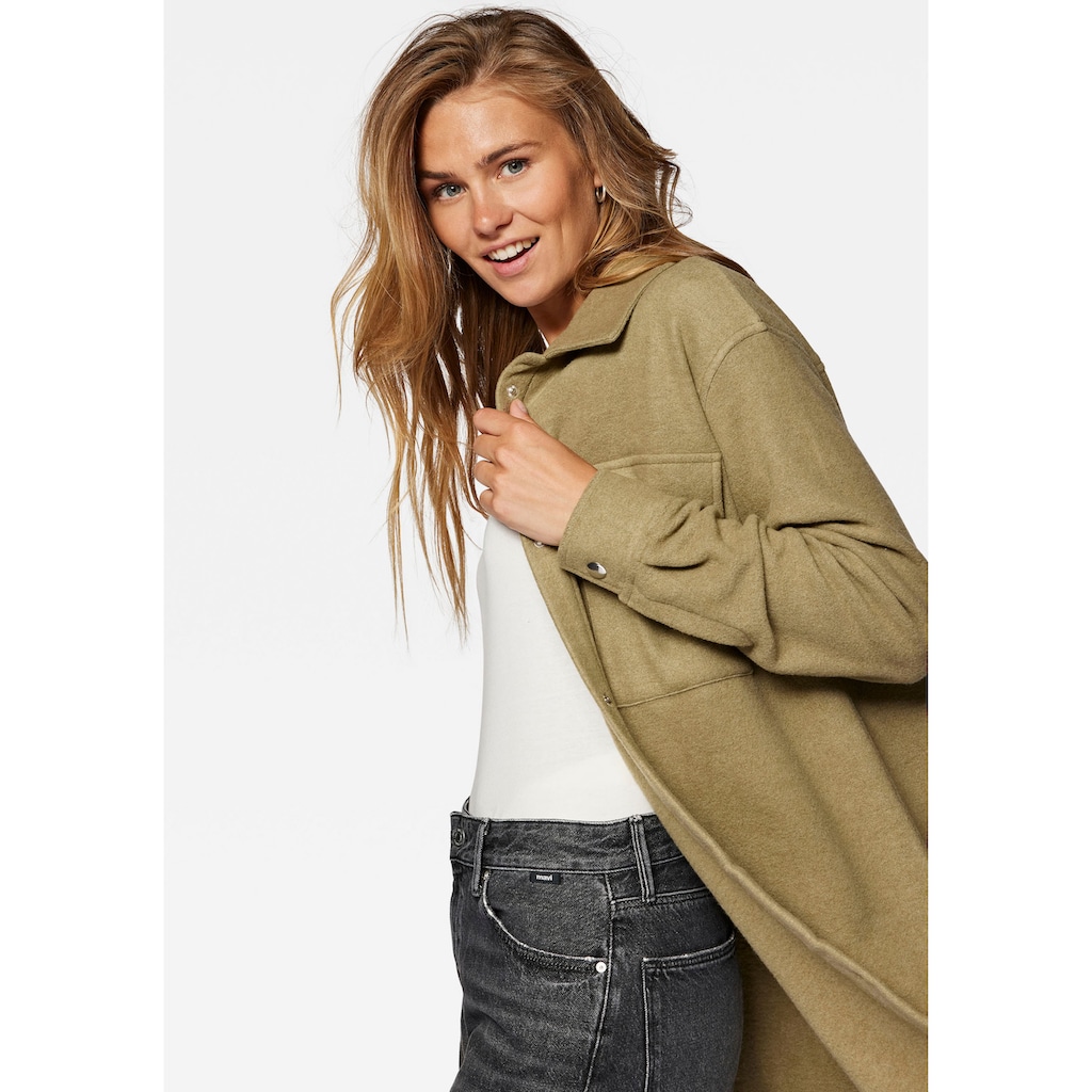 Mavi Hemdbluse »DOUBLE POCKET SWEATSHIRT«, Overshirt mit aufgesetzten Tachen