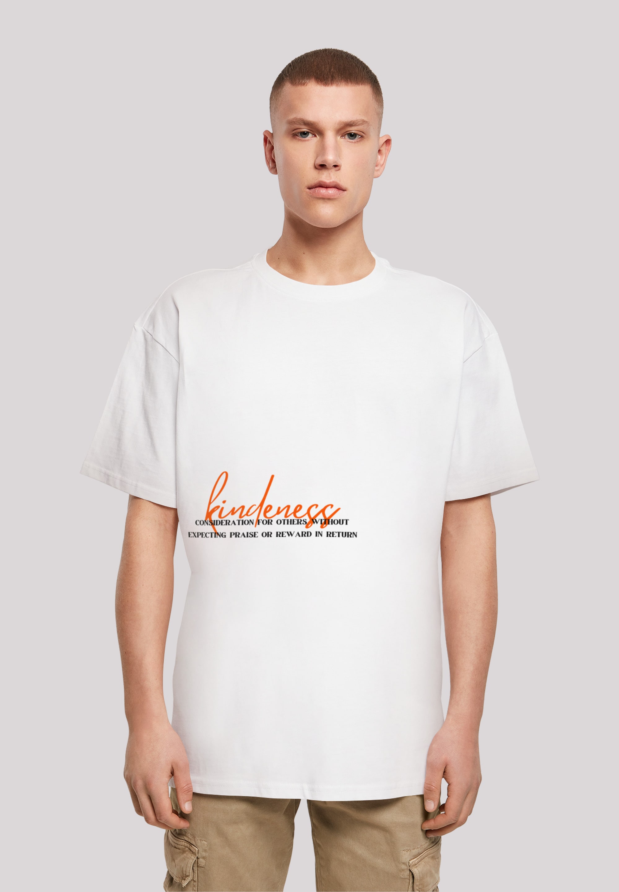 F4NT4STIC T-Shirt "kindness OVERSIZE TEE", Print