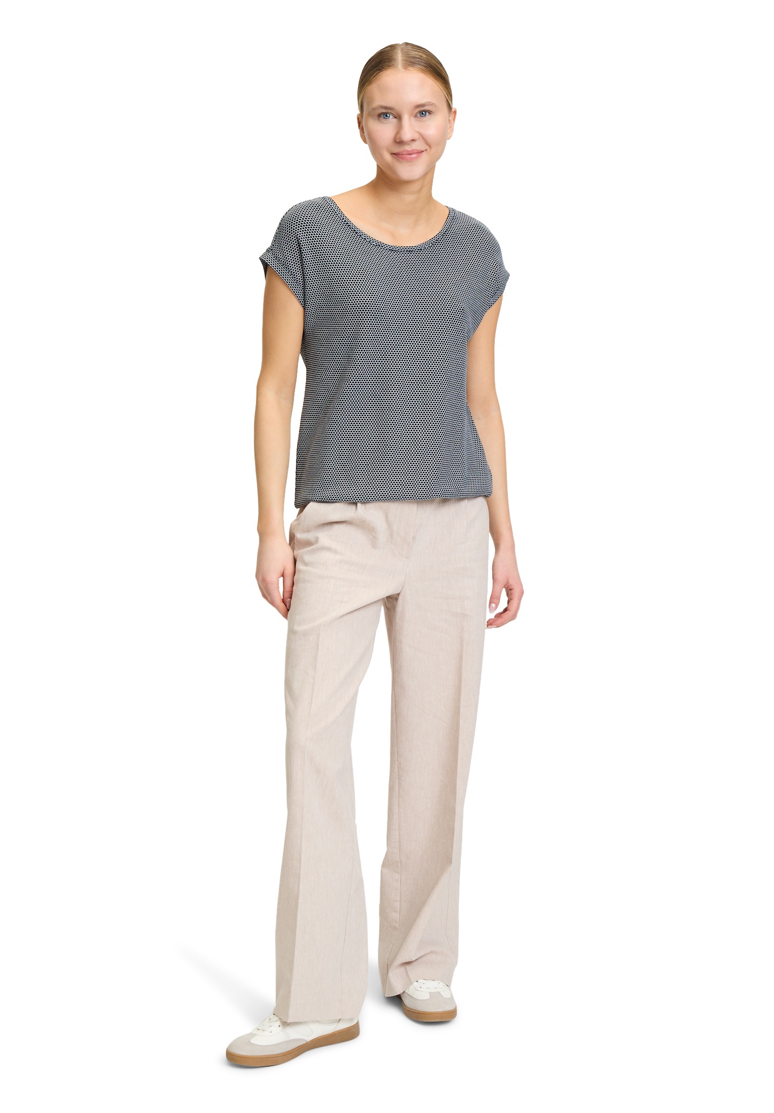 Betty&Co Kurzarmshirt »Betty & Co Casual-Shirt mit Struktur«, (1 tlg.), Material