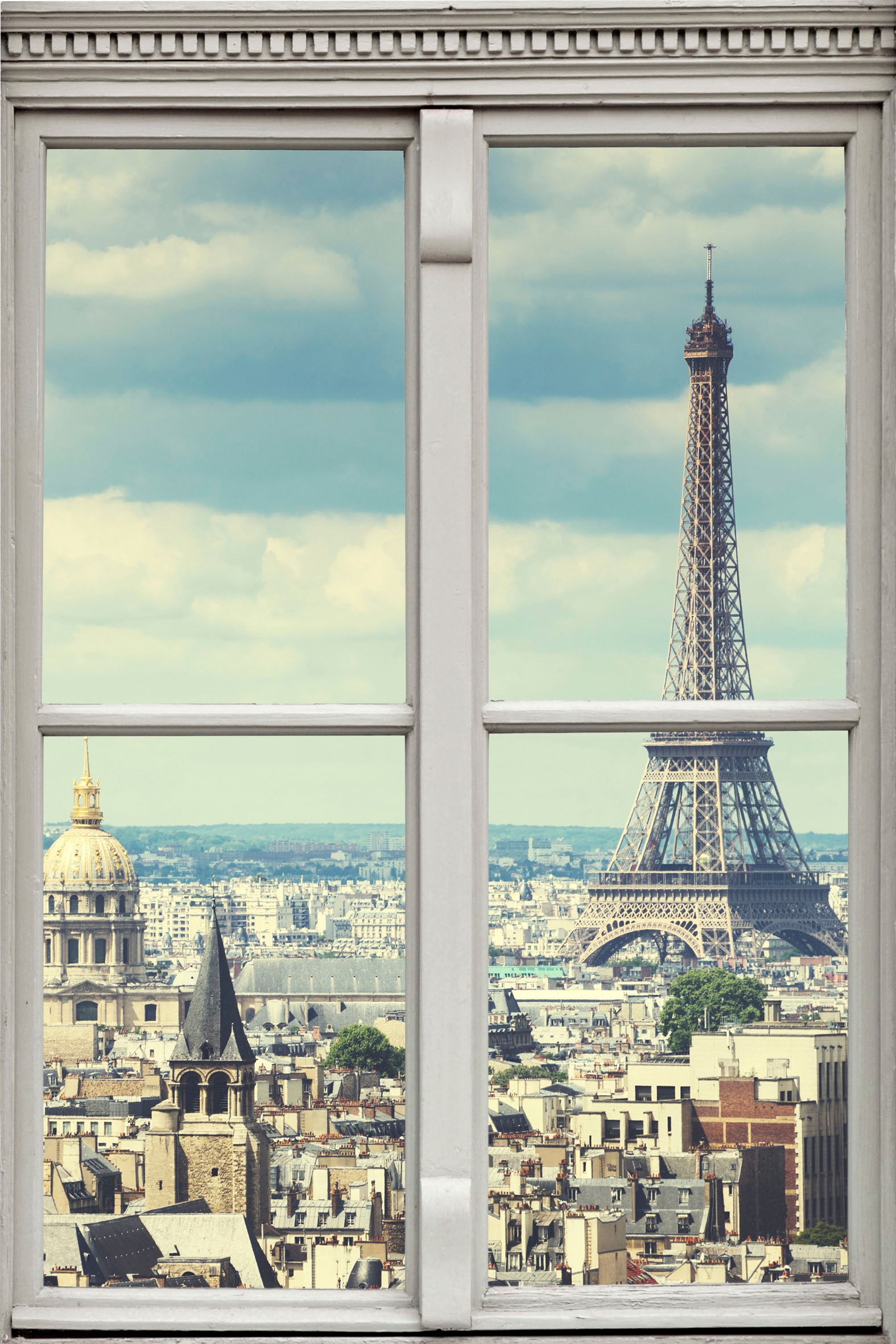 queence Wandsticker "Paris", Wandsticker, Wandbild, selbstklebend, 3D, Fens günstig online kaufen