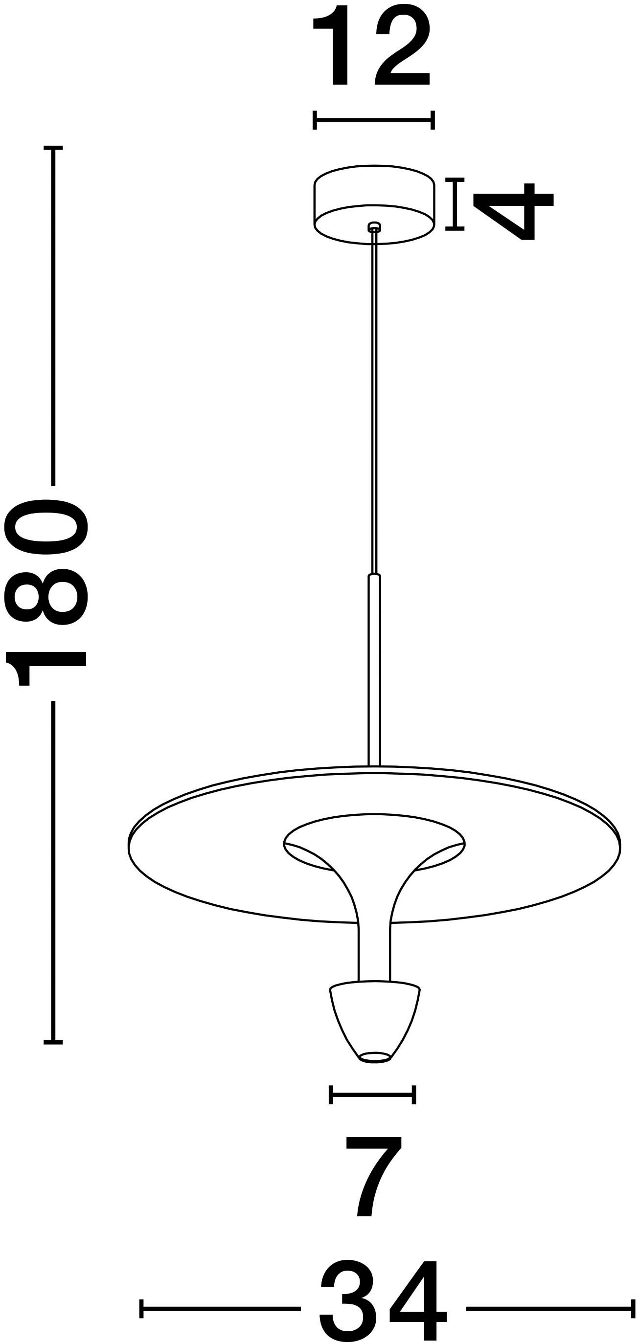 Nova Luce Pendelleuchte »LUET« LED-Modul 1 Stk. Warmweiß