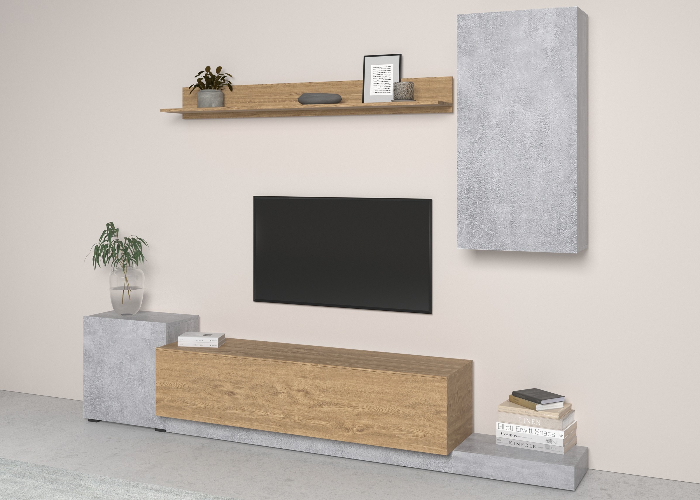 Home affaire Wohnwand "Rimini" Set, 4 Stk. tlg. günstig online kaufen