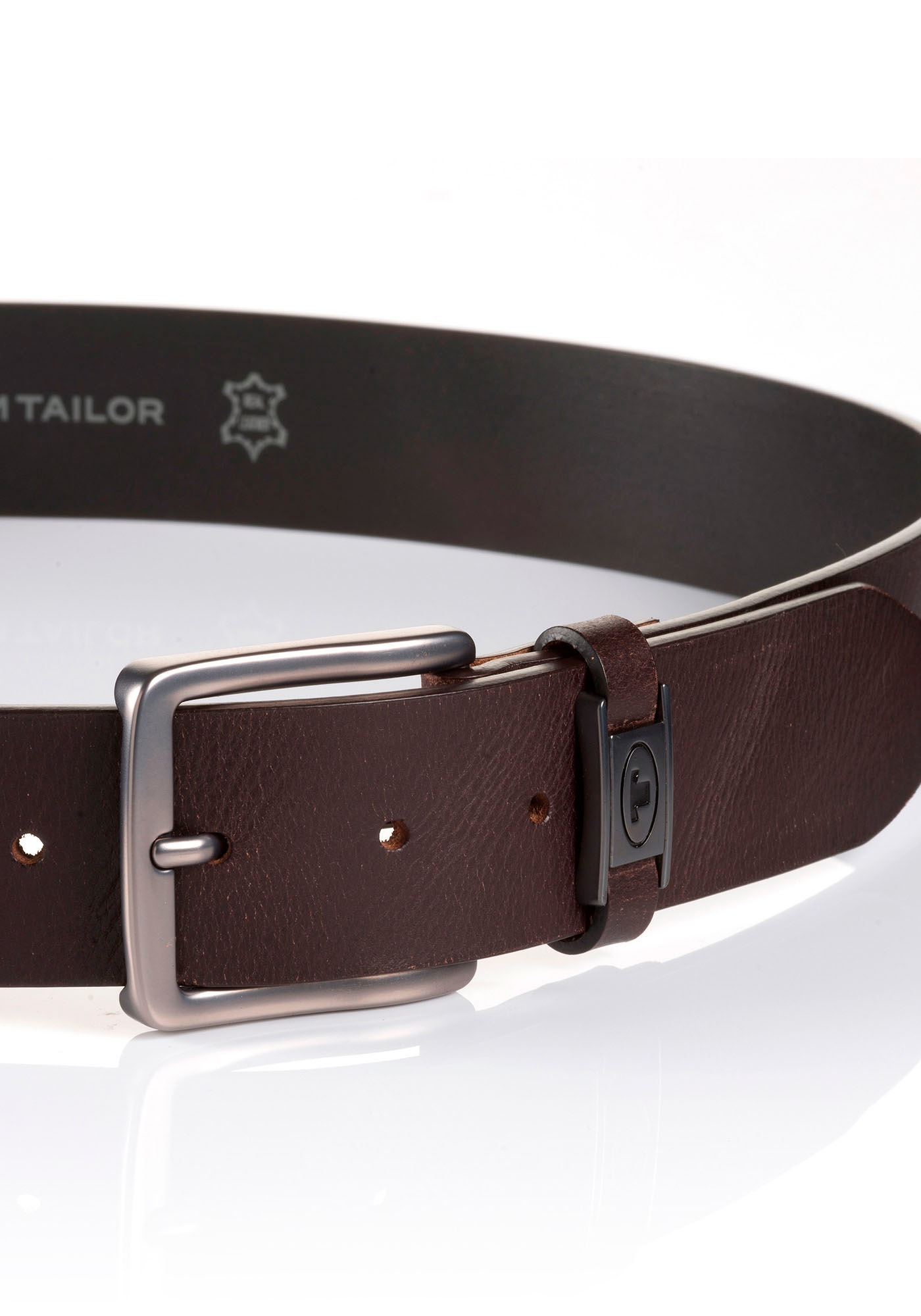 TOM TAILOR Ledergürtel »TTJULIAN«, 4 cm breiter Herrengürtel, ideal zu Jeans, bis Gr. 120