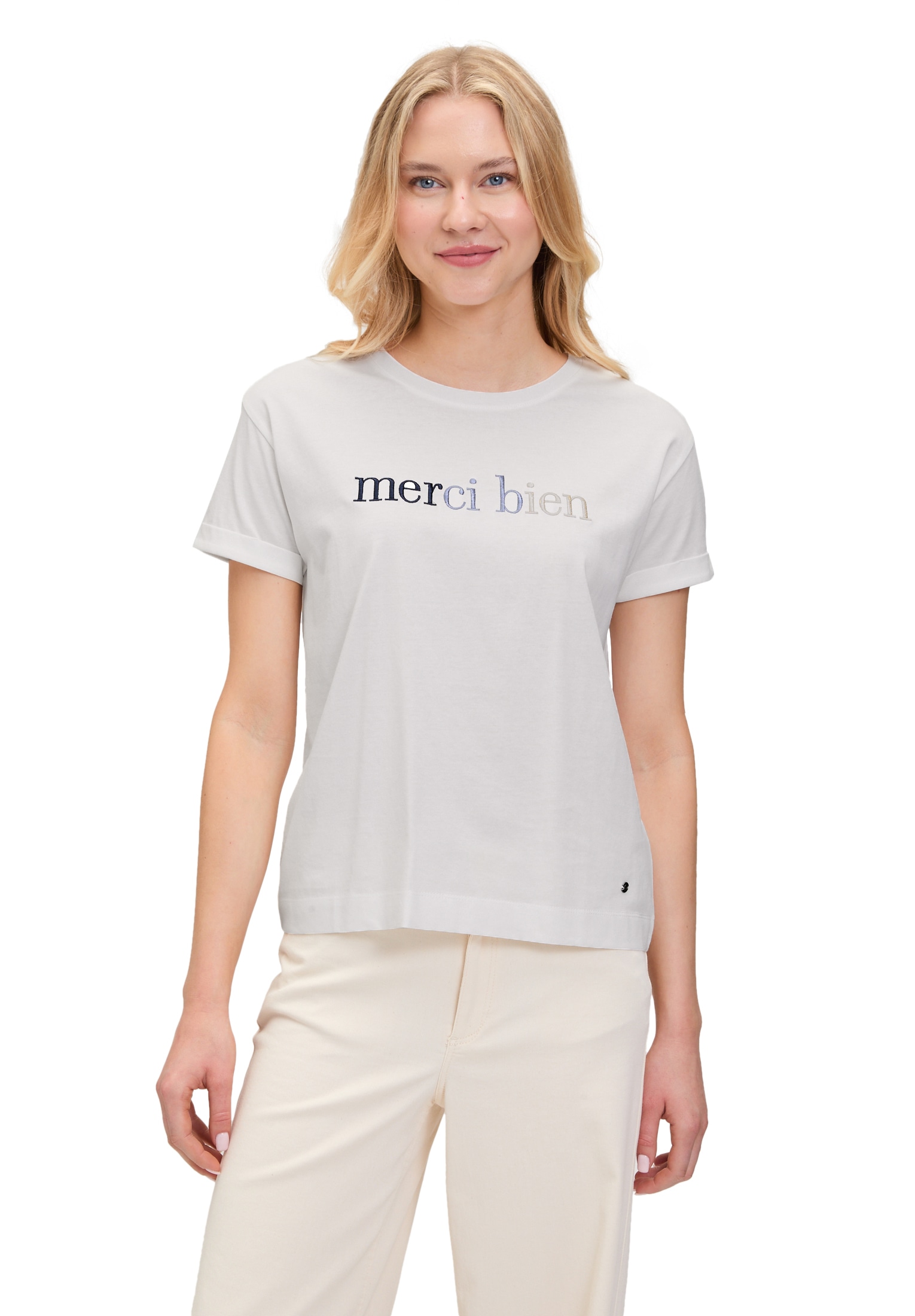 Betty&Co Kurzarmshirt "Betty & Co Casual-Shirt mit Stickerei", (1 tlg.) günstig online kaufen