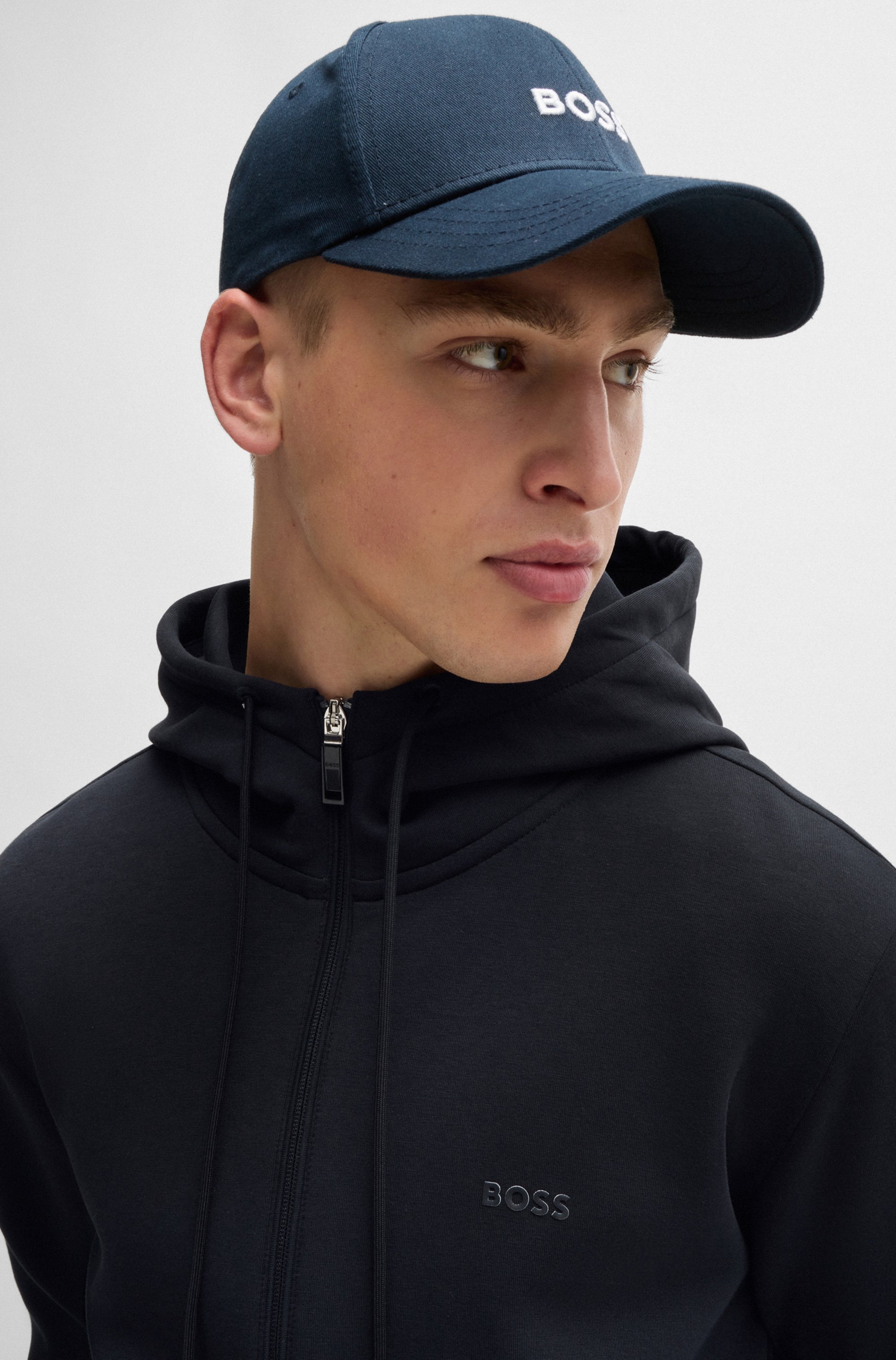 Thumbnail - BOSS GREEN Kapuzensweatjacke "Saggy" mit BOSS Aufdruck