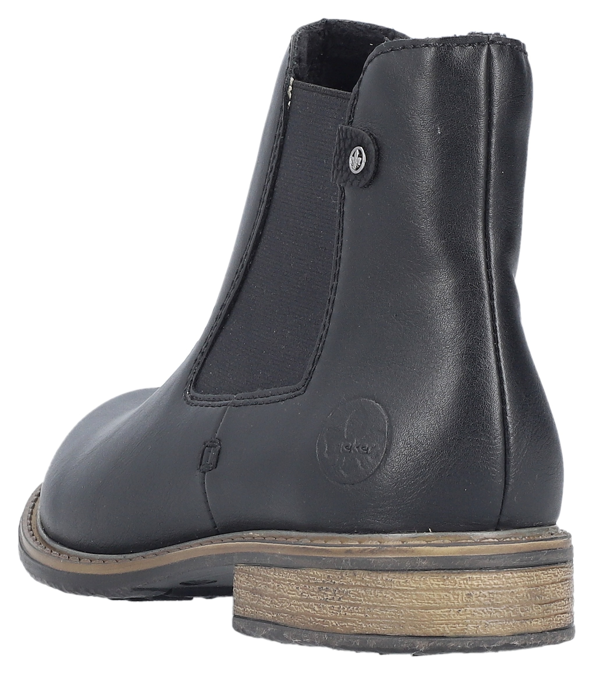 Rieker Chelseaboots, Stiefelette, Boots, Blockabsatz, mit elastischem Einsatz