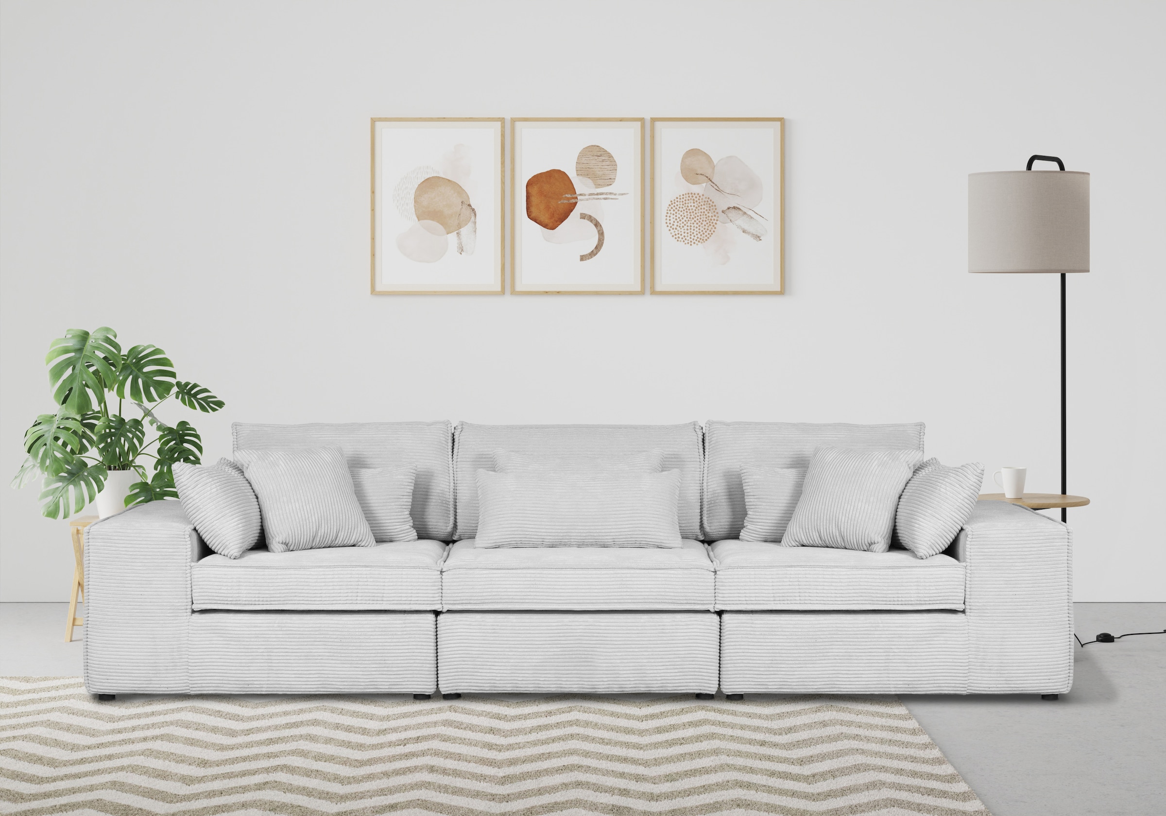 OTTO home 3-Sitzer "Florid" 3 Teile, bestehend aus Modulen, viele Bezugsqua günstig online kaufen