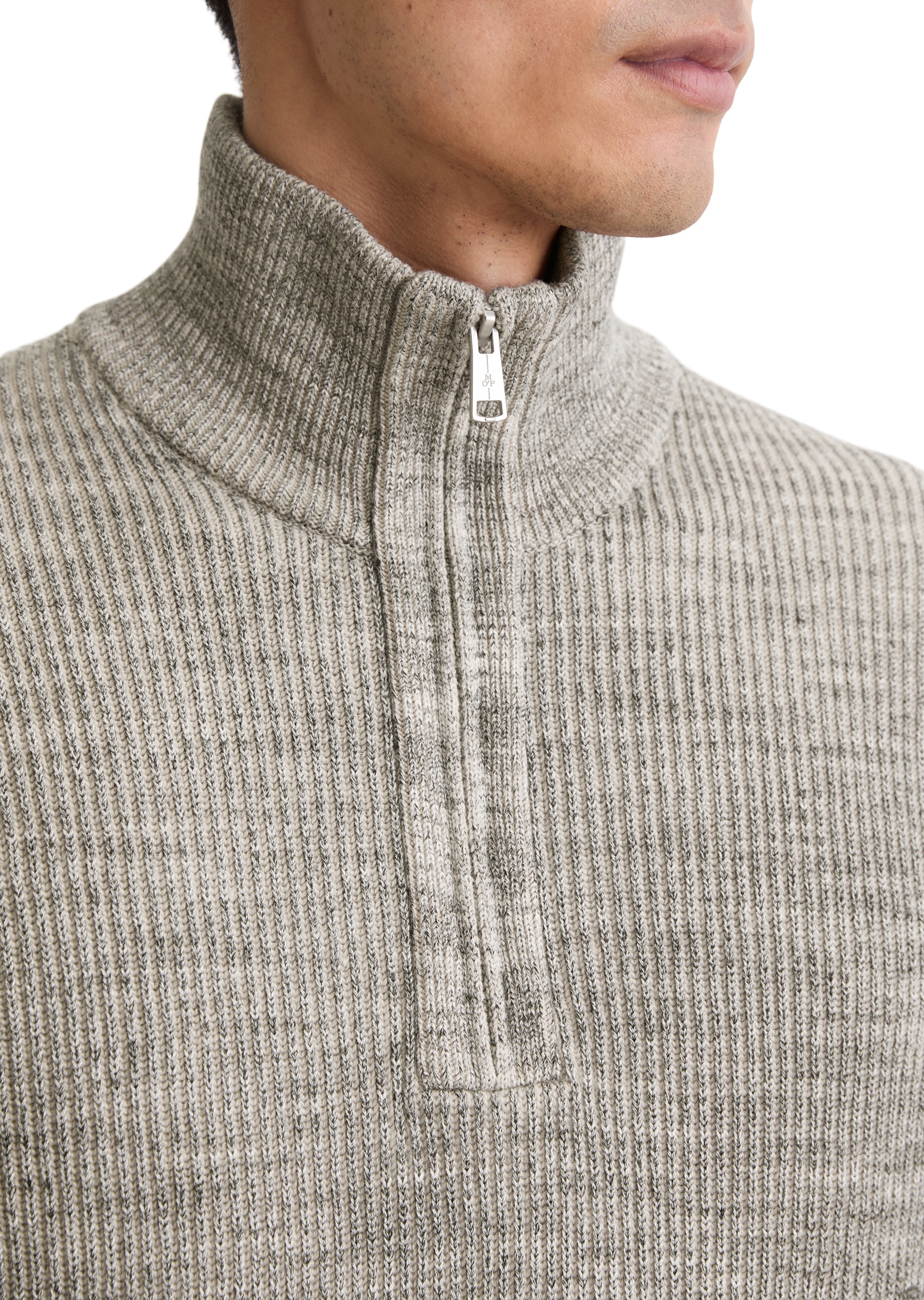 Marc O'Polo Rundhalspullover »aus Baumwoll-Schurwoll-Mix«