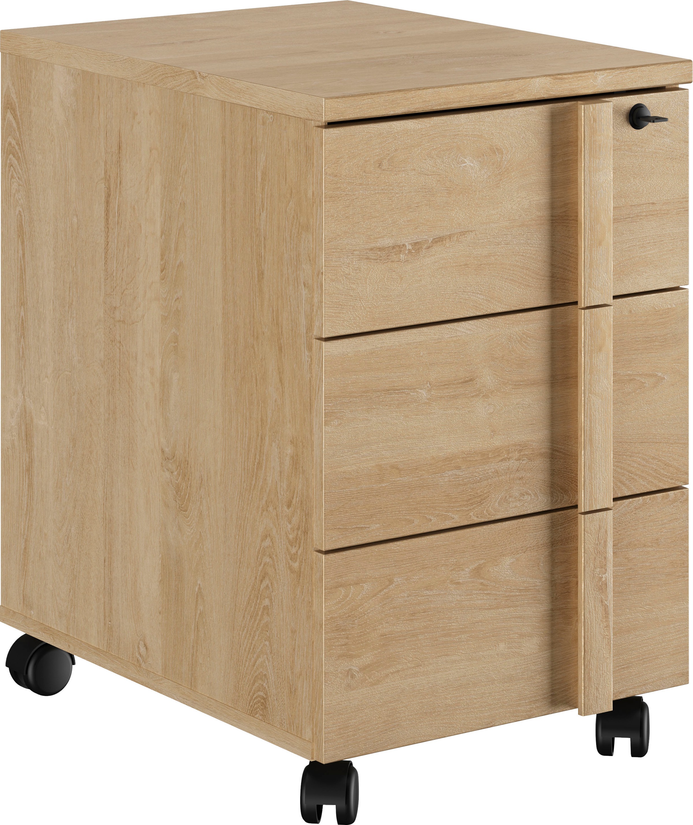 Gami Rollcontainer "Faro" 1 Stk. tlg. abschließbar, moderner Industrial Loo günstig online kaufen