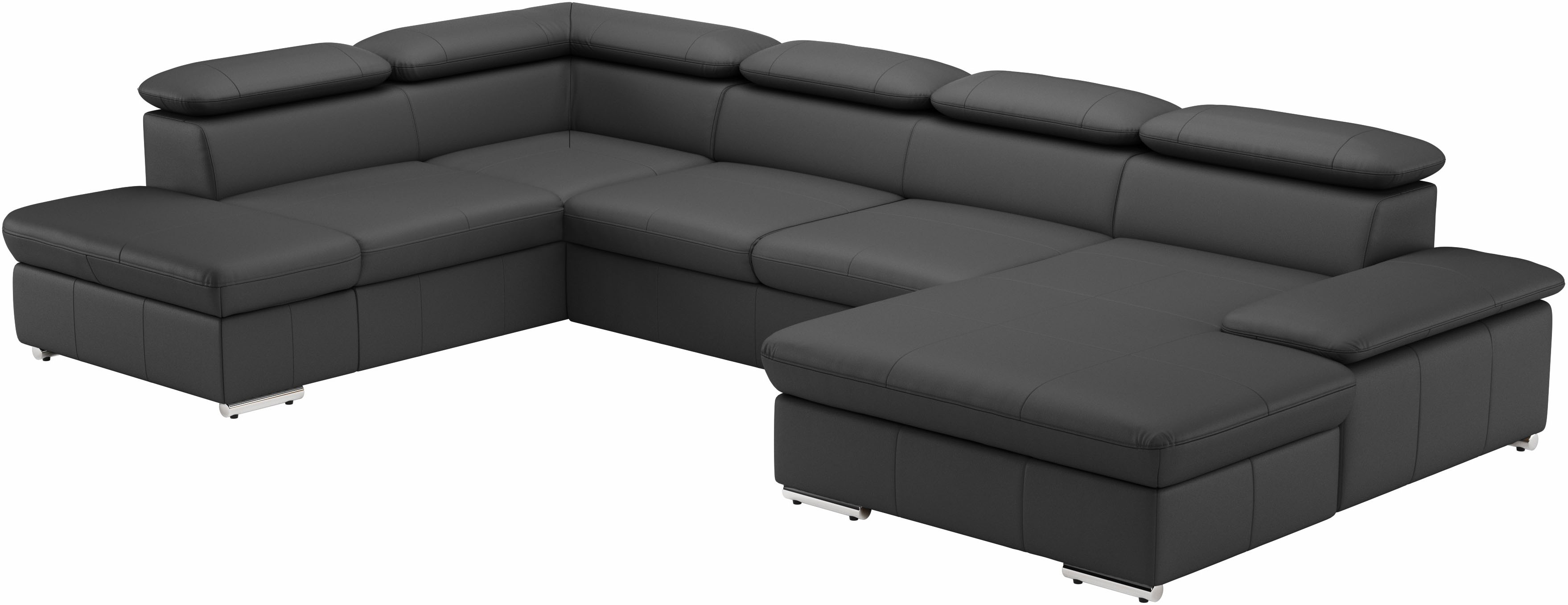 Thumbnail - sit&more Wohnlandschaft "Valantine U-Form, B: 349 cm" mit Arm- & Kopfteilverstellung, optional mit Bettfunktion